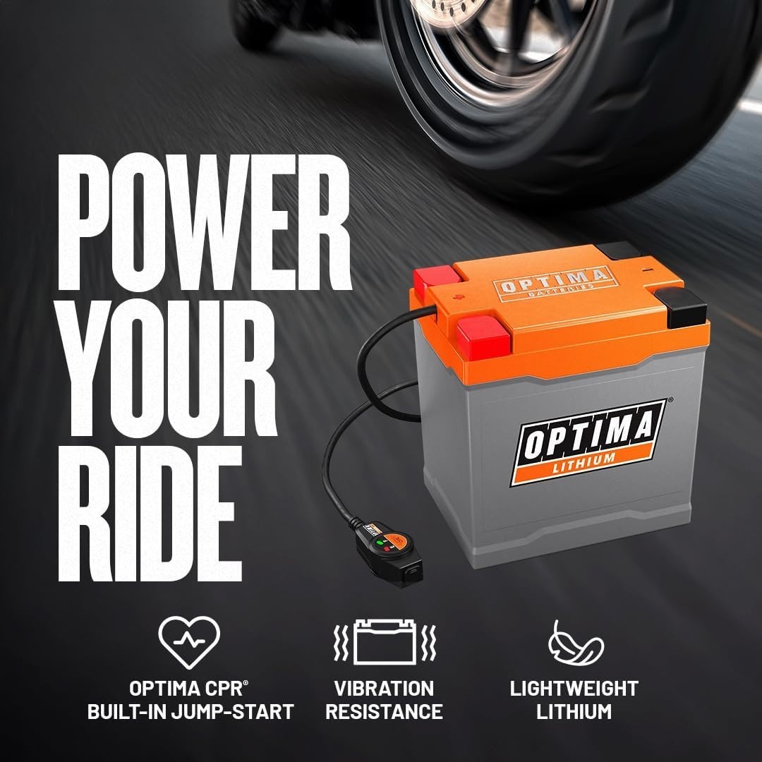 OPTIMA® QUAD14 ORANGETOP® Lithium – Built-in Engine Start Reserve with BMS and P