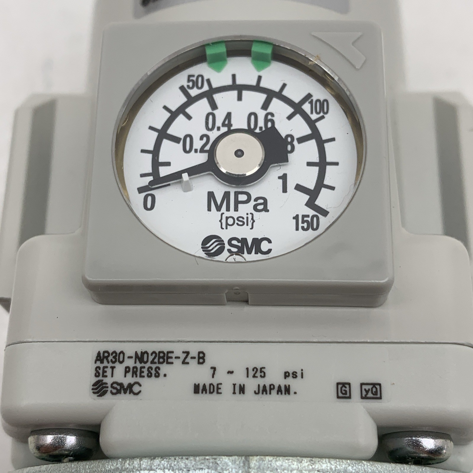 SMC AR30-N02BE-Z-B Compressed Air Regulator 1/4″ NPT, 7-125PSI (AC30-GAT005)