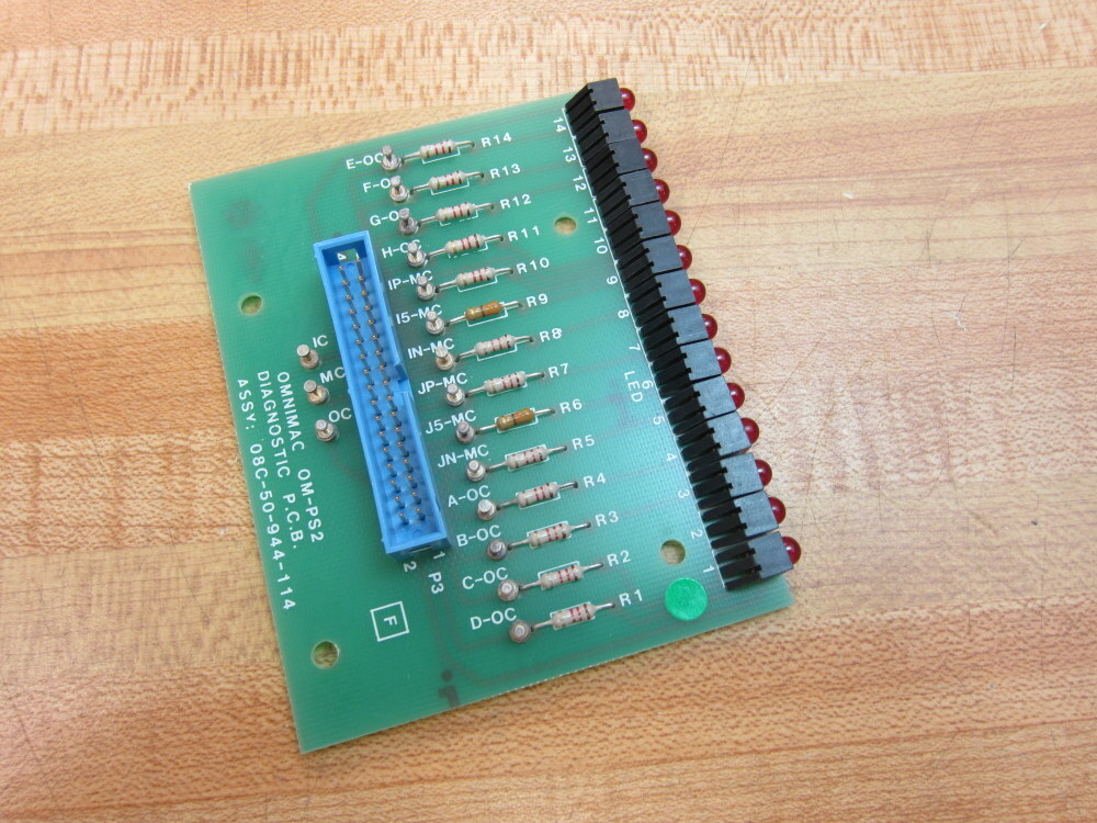 Omnimac 08C-50-944-114 OM-PS2 Diagnostic PCB 08C50944114