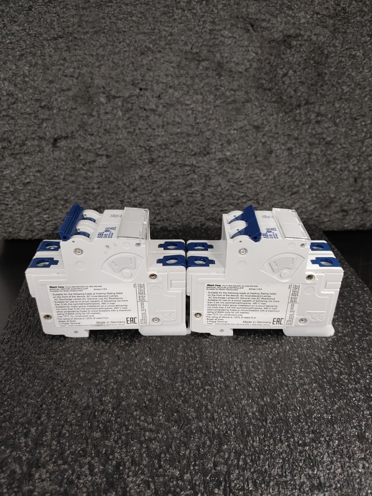Lot of 2 ABL G16 2G16UM 480Y/277 AC UEG16M 2 Pole MCB Miniature Circuit Breaker