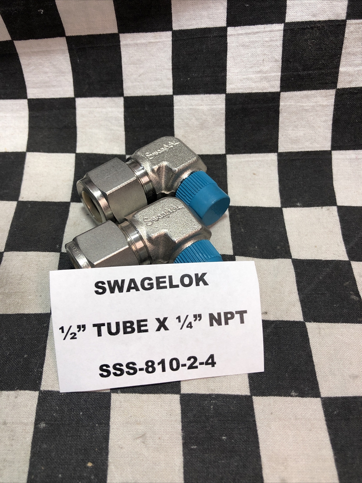 Lot Of 8 Swagelok SS-810-2-4 (2X), SS-810-2-8 (4X) HAM-LET 768LSS1/2X1/2