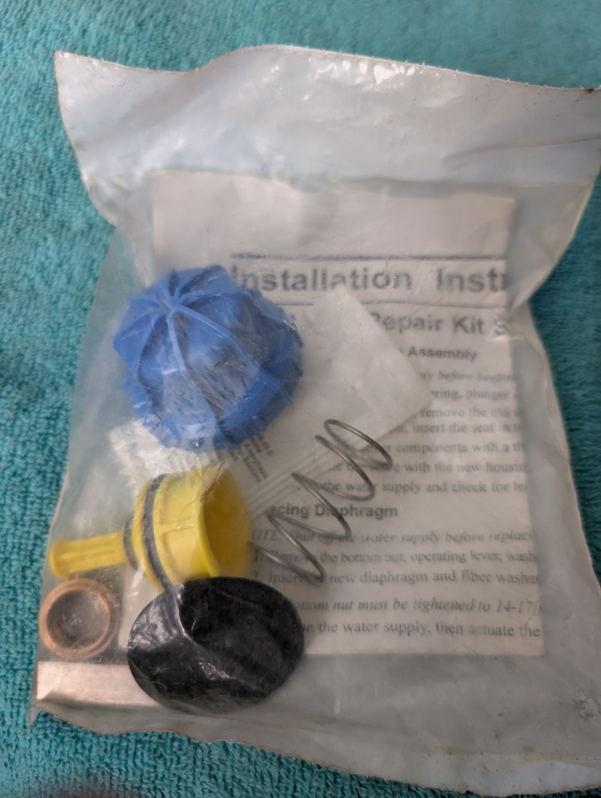 Bradley Foot Valve Repair Kit S65-230 Fountain Water Control Drink Wash Tub New