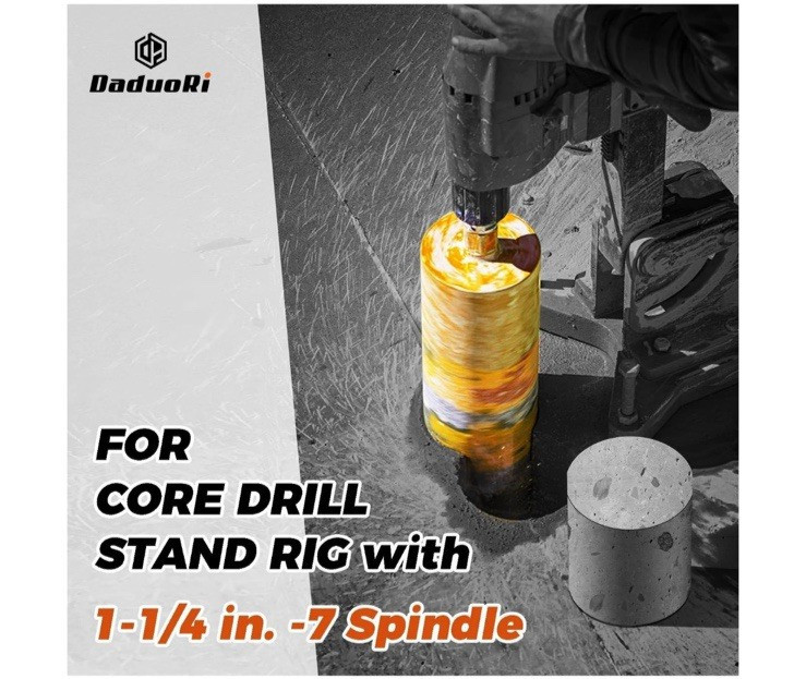 10″ Diamond Core Drill Bit Wet Coring 1-1/4-7 Thread 14″ Depth Concrete New