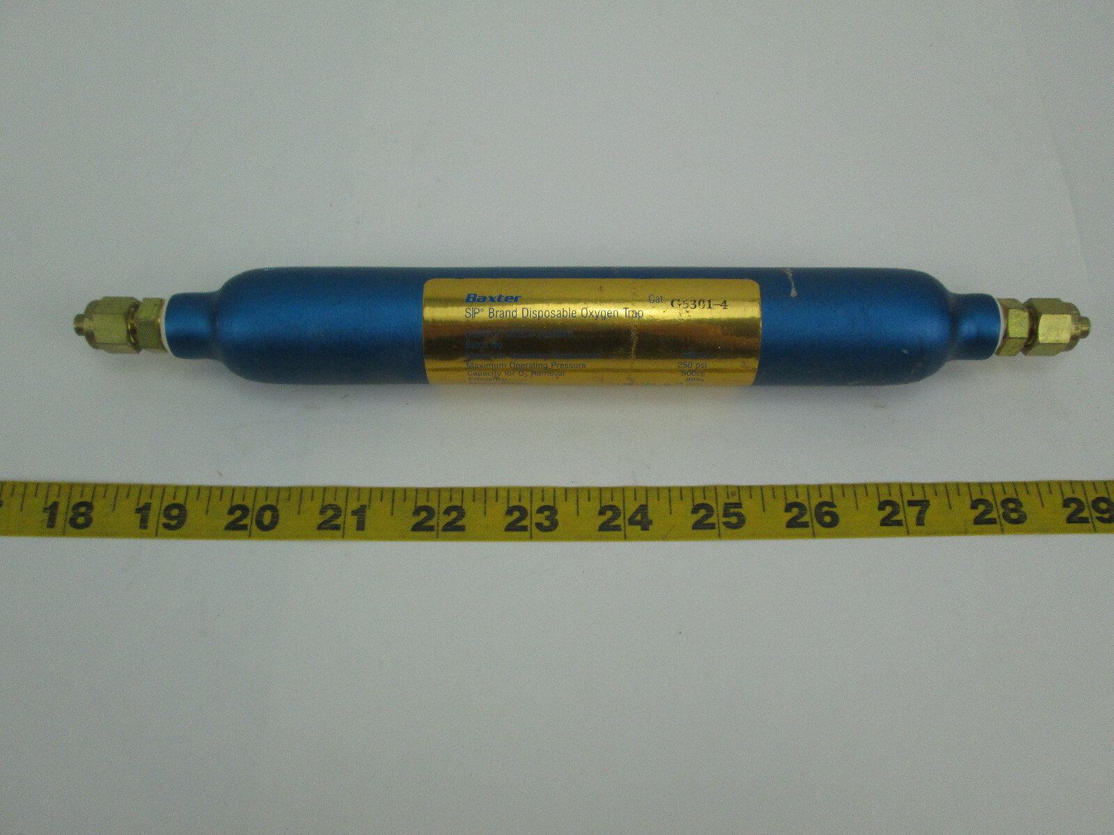 Baxter S/P Brand Disposable Oxygen Trap G5301-4 250psi
