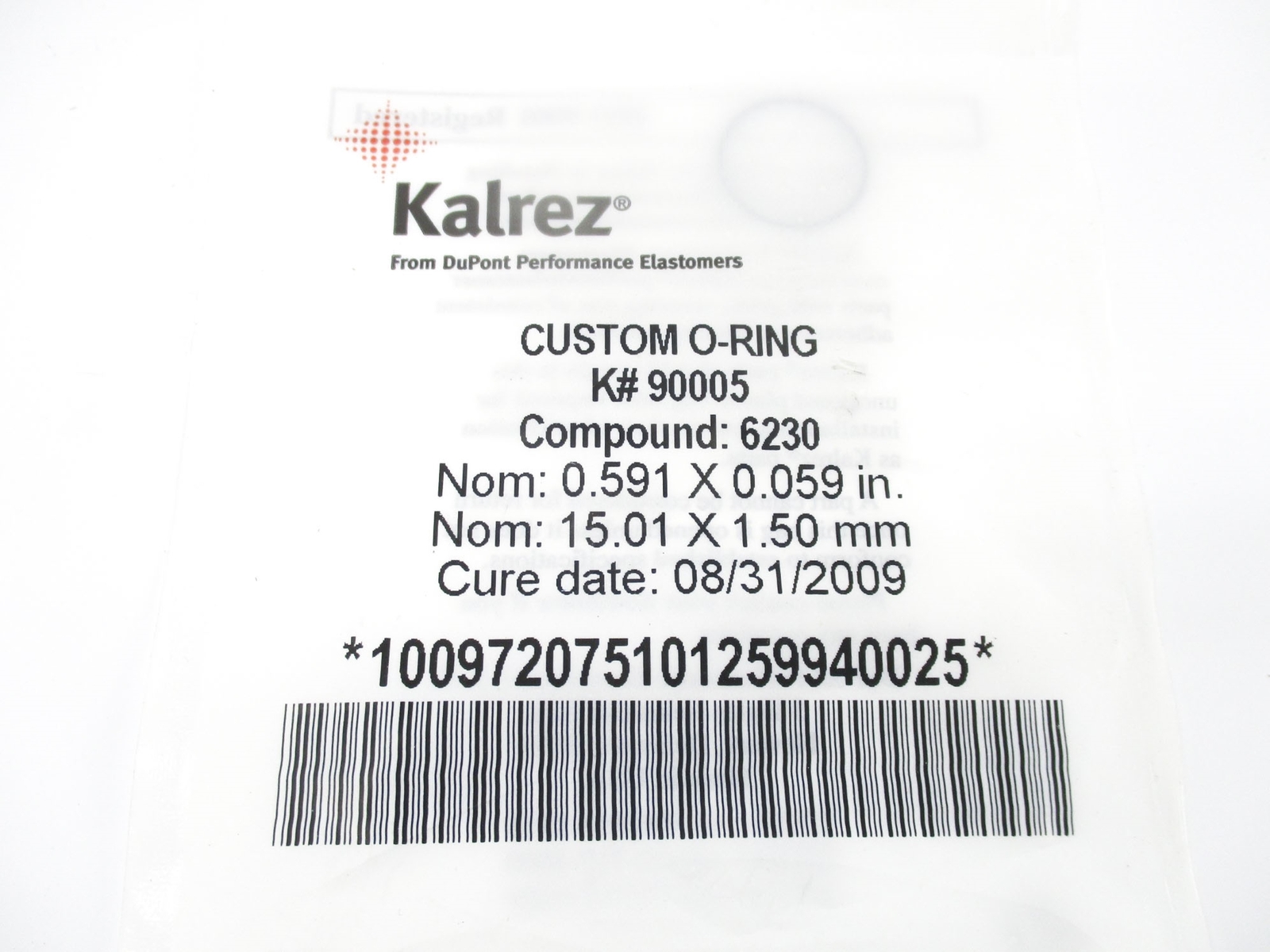 DUPONT KALREZ K#90005 NSMP
