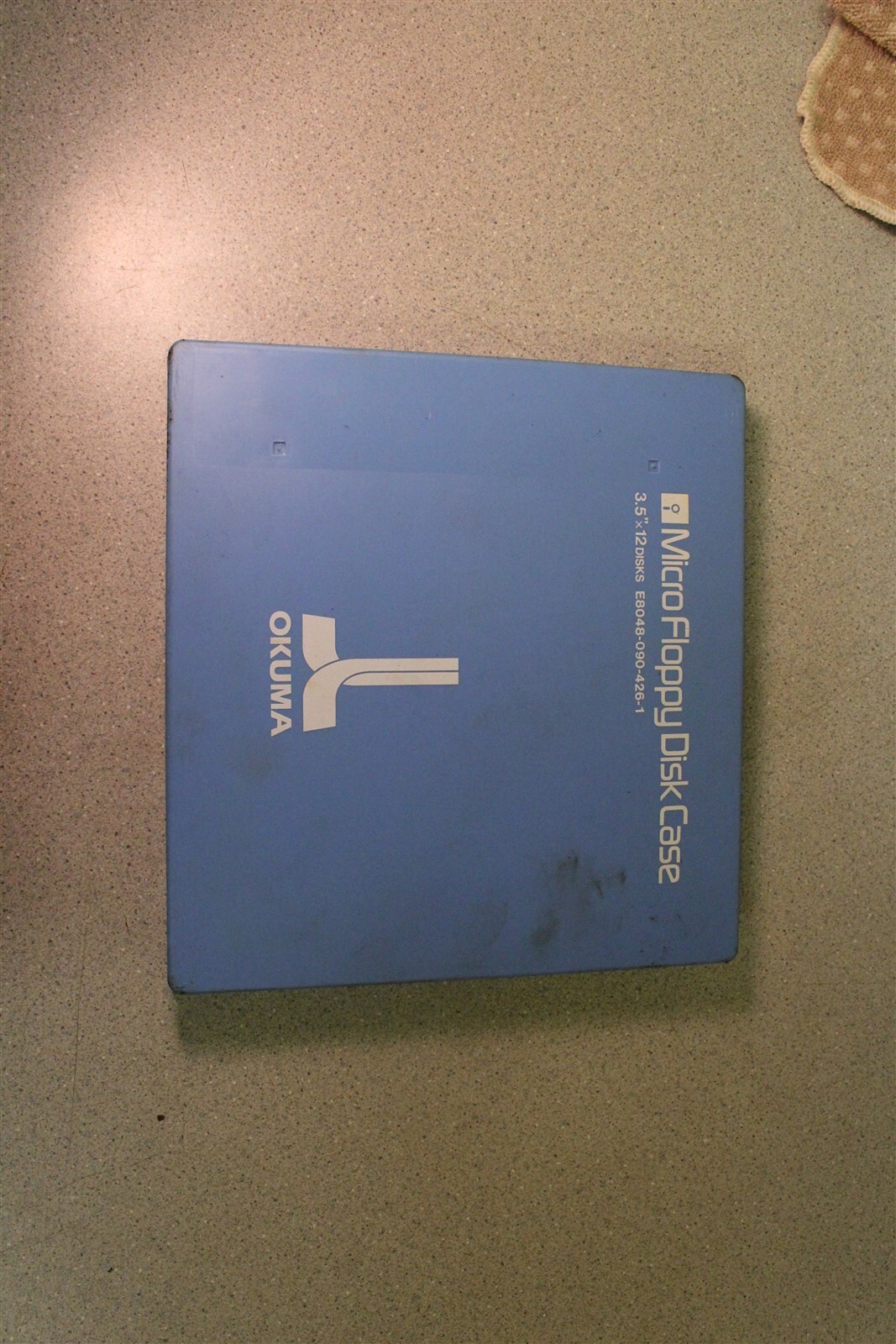 Micro Floppy Disk Case 3.5″ x 12 Disks E8048-090-426-1 Okuma *FREE SHIPPING*