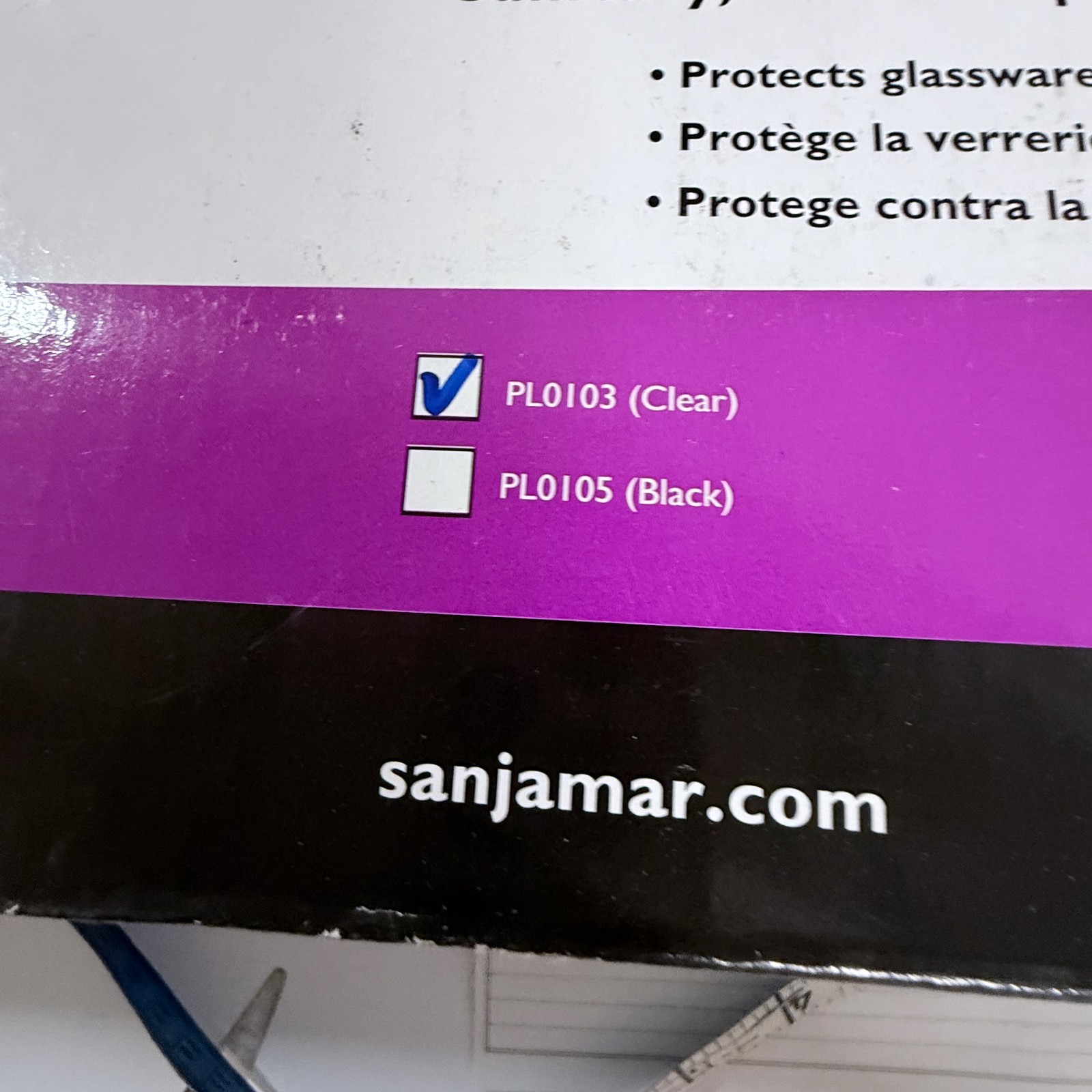 San Jamar PLO-103 Poly-liner, Sanitary, Pliable, for Bar Glassware 2×10 Clear