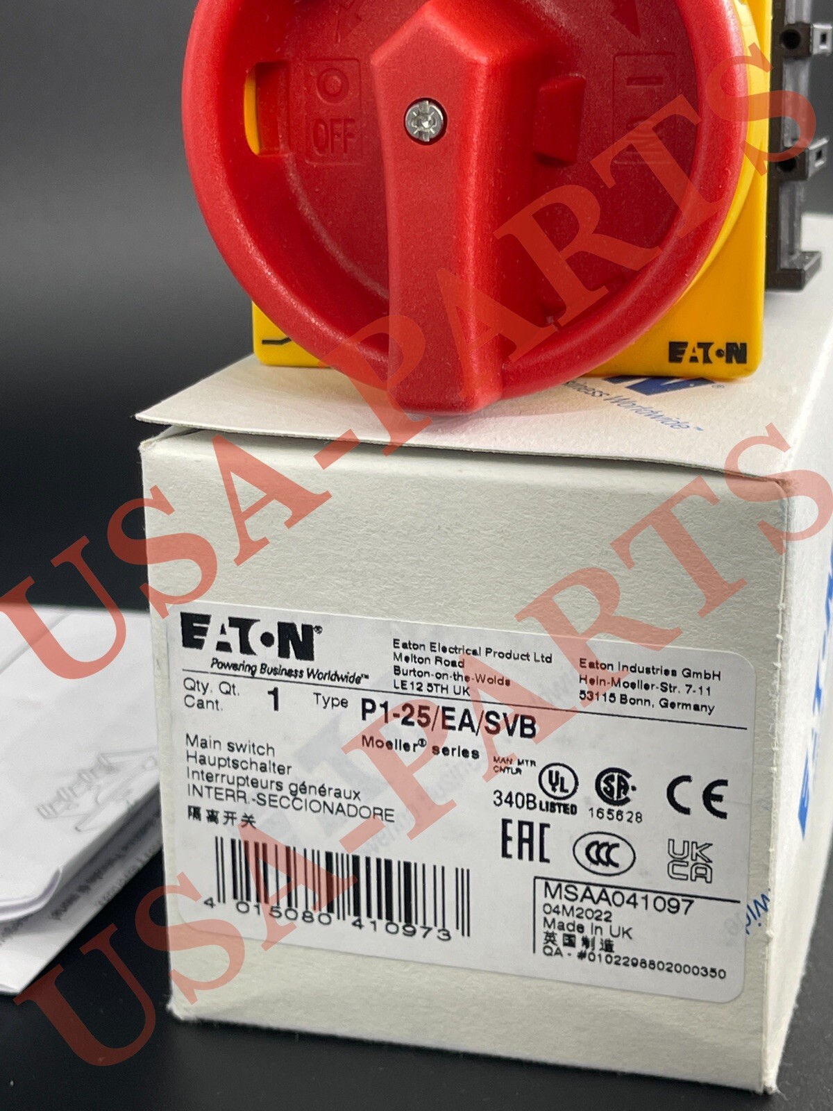 Eaton Moeller P1-25/EA/SVB *NEW IN BOX* P125easvb **SEALED**