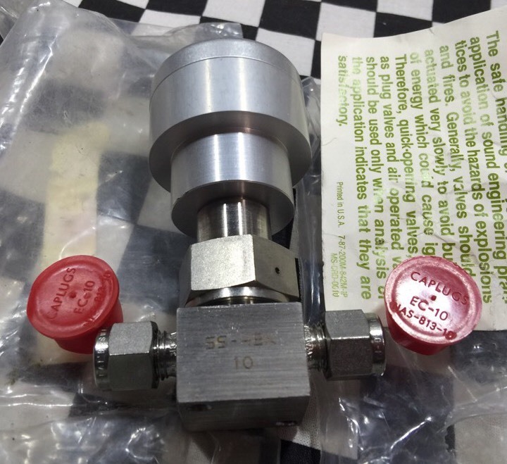 Nupro Bellow Valve 1/4″ Tube, SS-4BK-10, SS4BK10, Shipsameday #ZE21