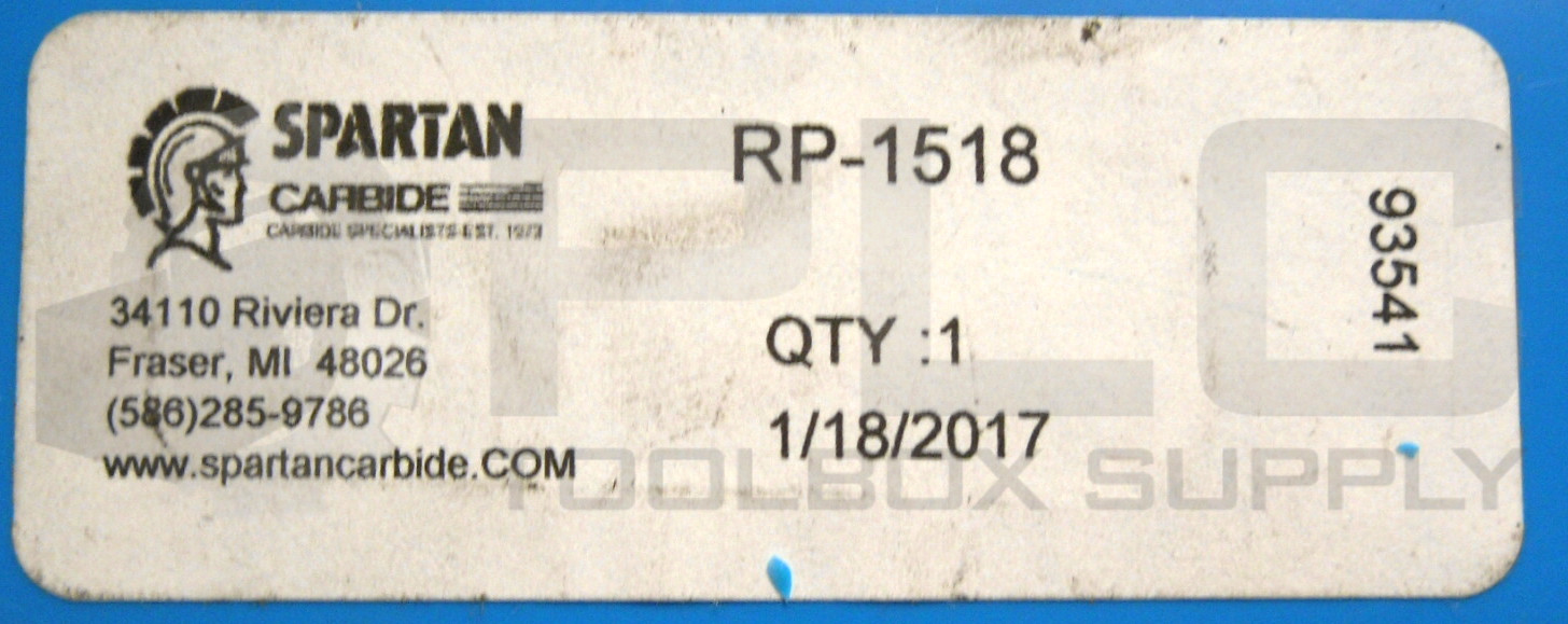 NEW SPARTAN RP-1518 CARBIDE