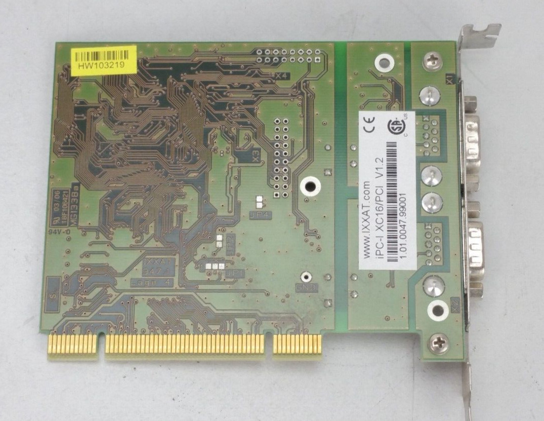 IXXAT iPC-I XC16/PCI V1.2 Intelligent PC CAN Interface Computer PCI Board