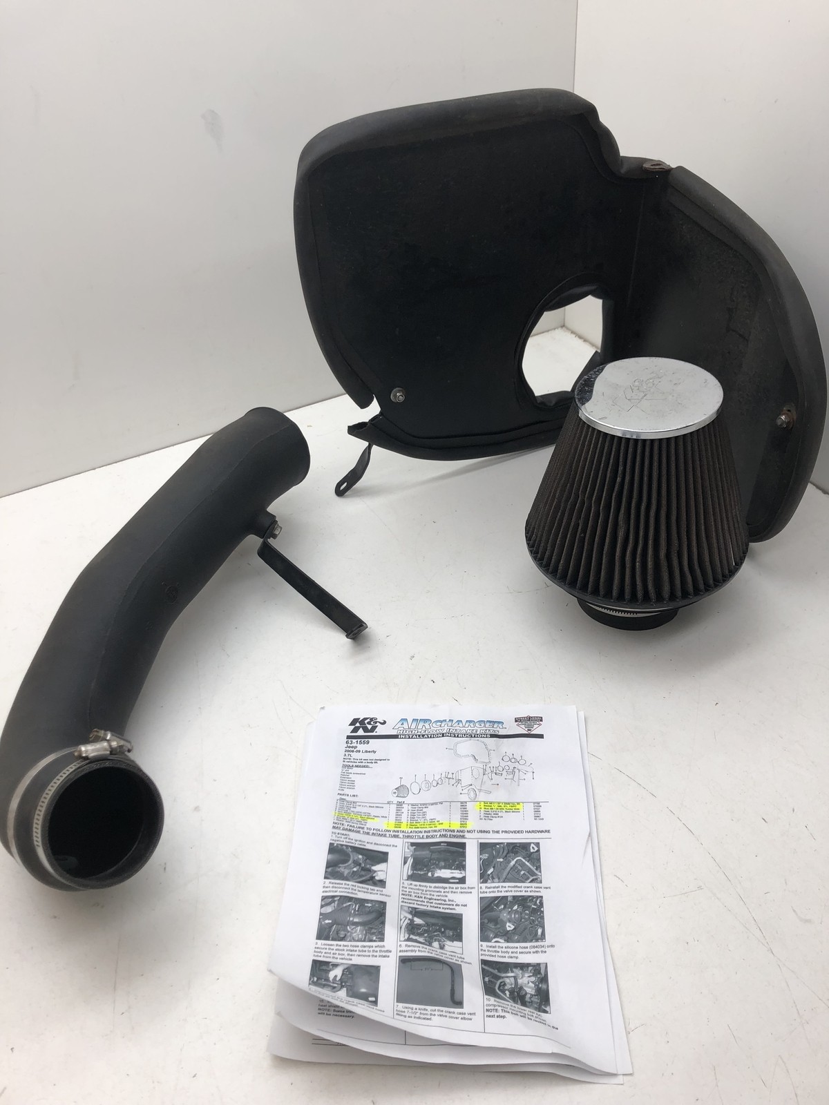 K&N 63-1559 JEEP 08-09 LIBERTY 3.7L HIGH FLOW INTAKE