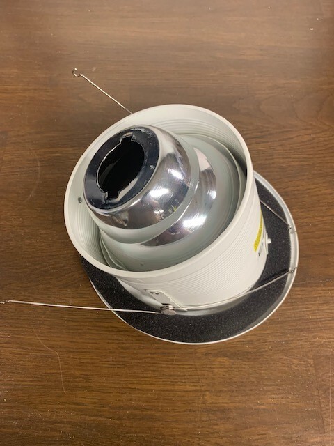 Elco Lighting EL601W 6″ Adjustable Sloped Baffle with Reflector Trim EL601