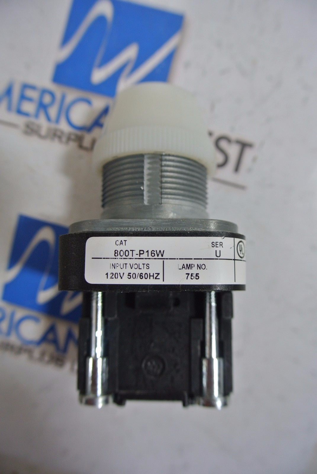 NEW Allen Bradley 800T-P16 800TP16W White Illuminated Pilot Light 4,13 120V