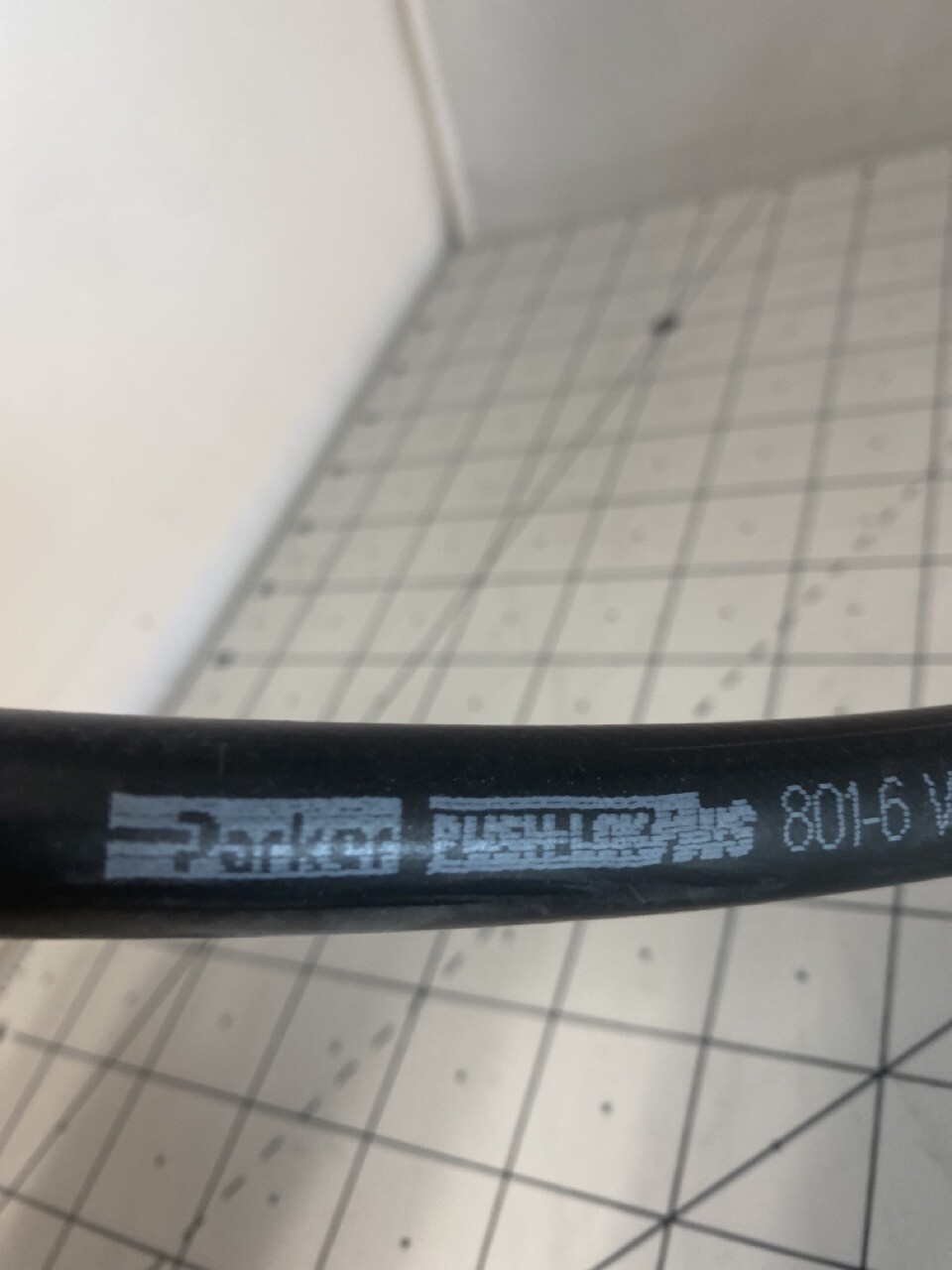 Parker Push-Lok Plus Hose 39″ (3.25ft) PN: 801-6-BLK
