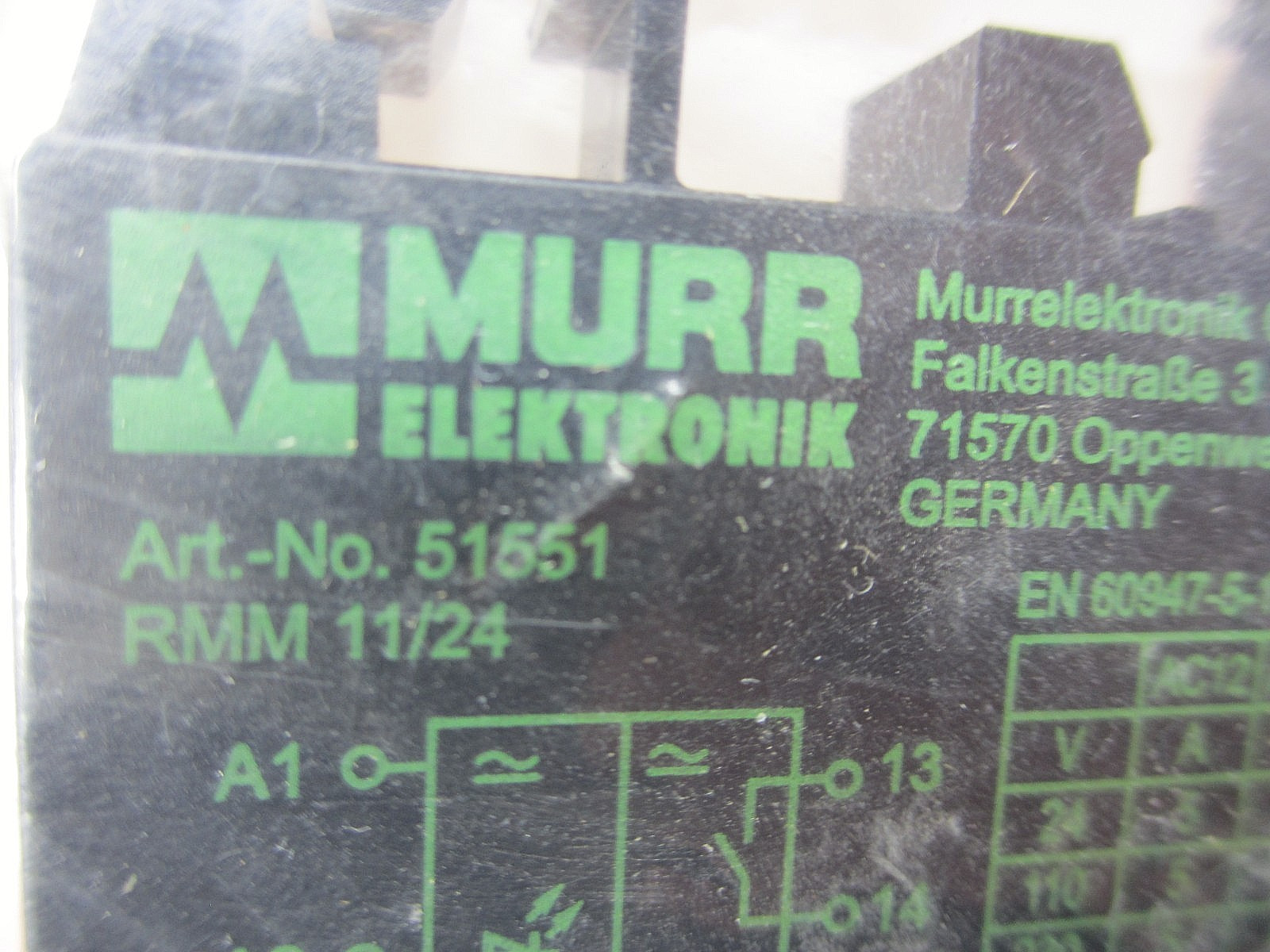Murr Elektronik 51551 *NEW* Output Relay RMM 11/24 KLJ