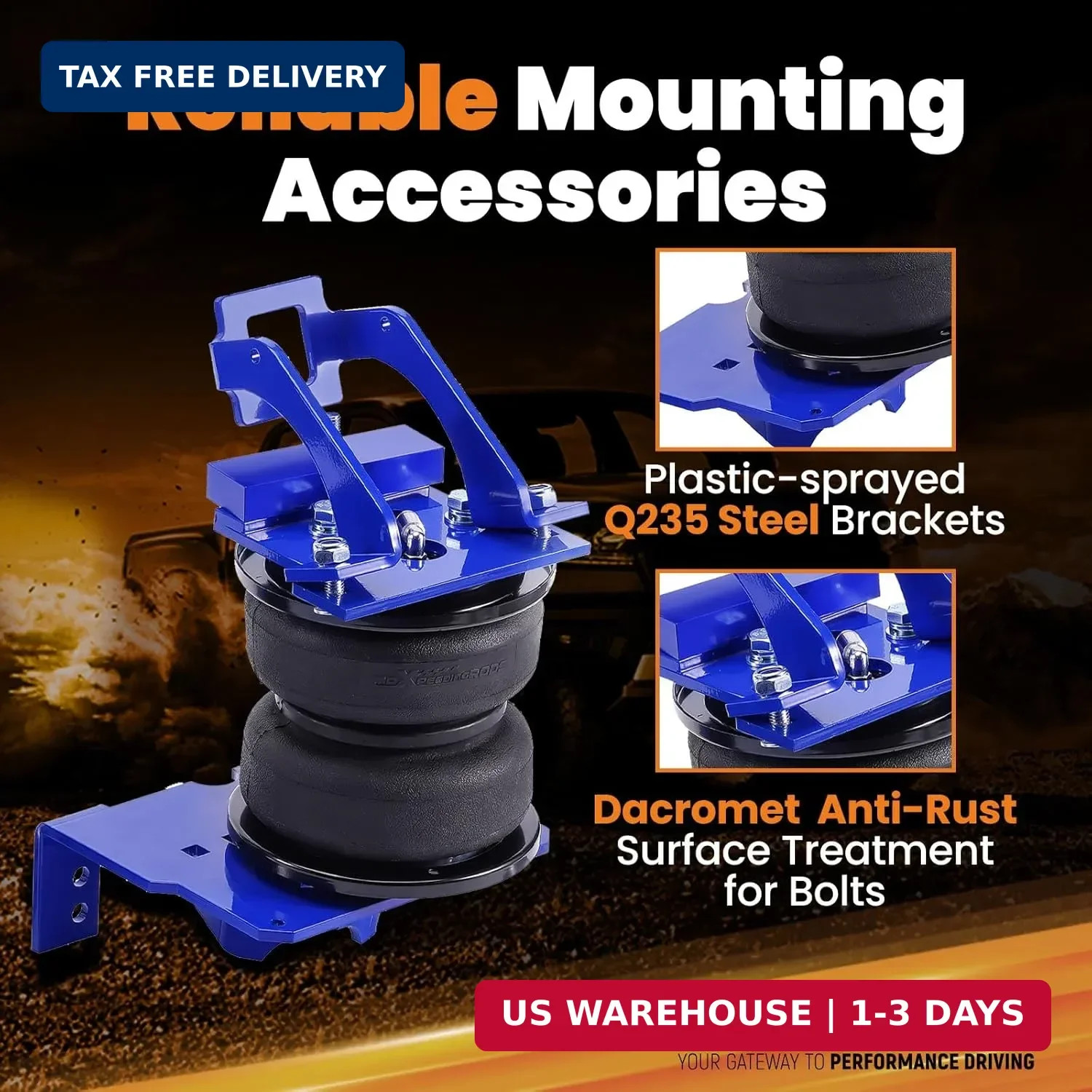 maXpeedingrods 5000 lbs Rear Air Suspension Bags Kit for Ford F-250 F-350 4WD 20