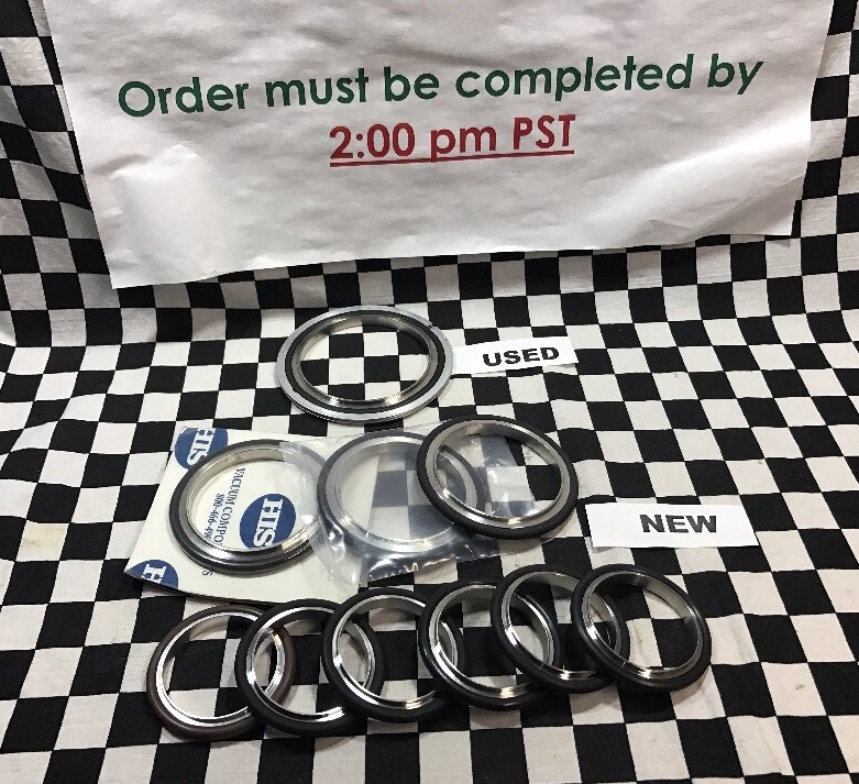 Lot Of 10, MDC VACUUM CENTERING RING, NW80 (1X) & NW63 (3X) & NW50 (6X) #136AK