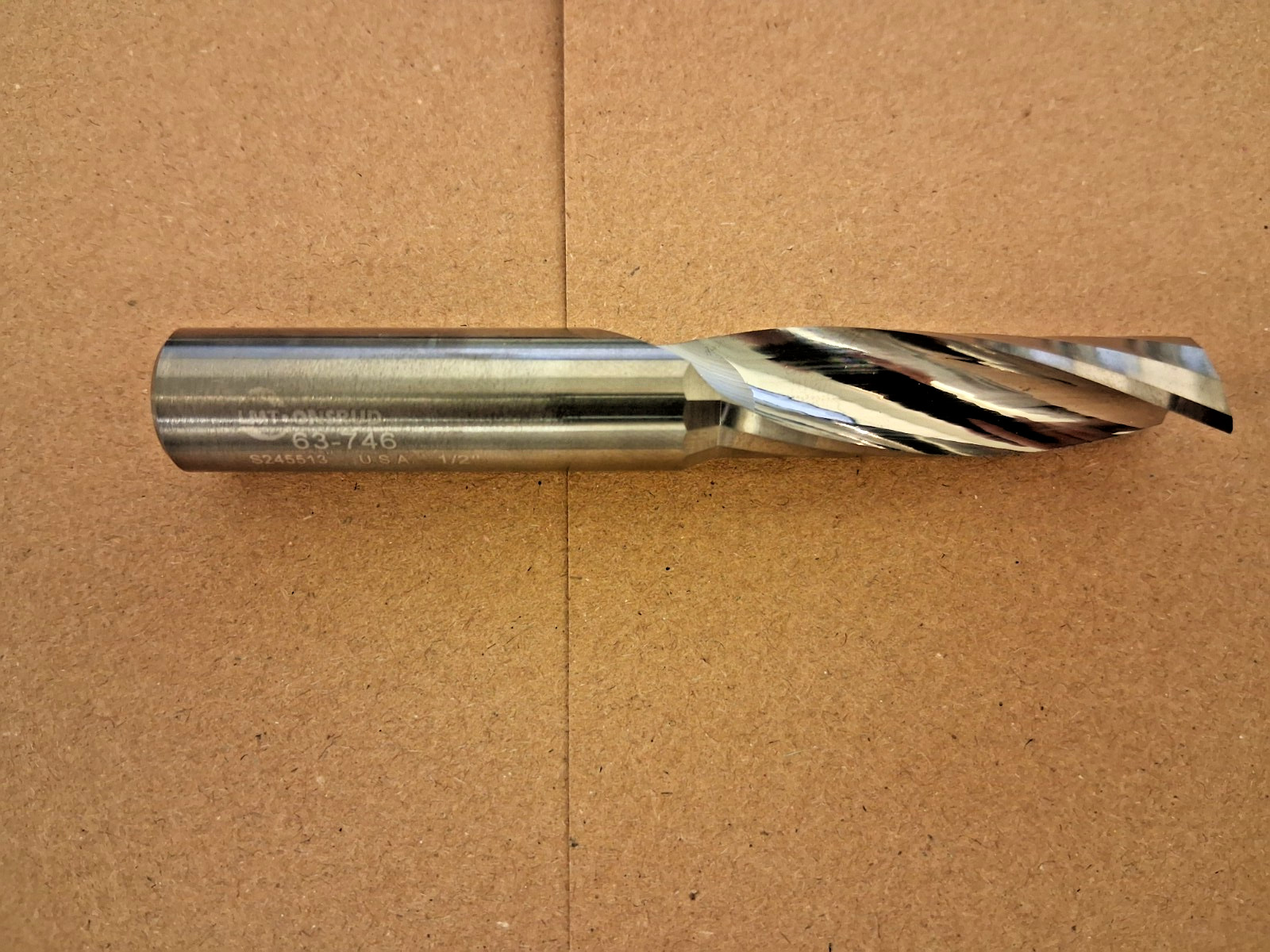 Onsurd Spiral Router Upcut Bit 1/2″ Dia 1-5/8″ LOC 1/2″ Shank Dia 1 FL 63-746