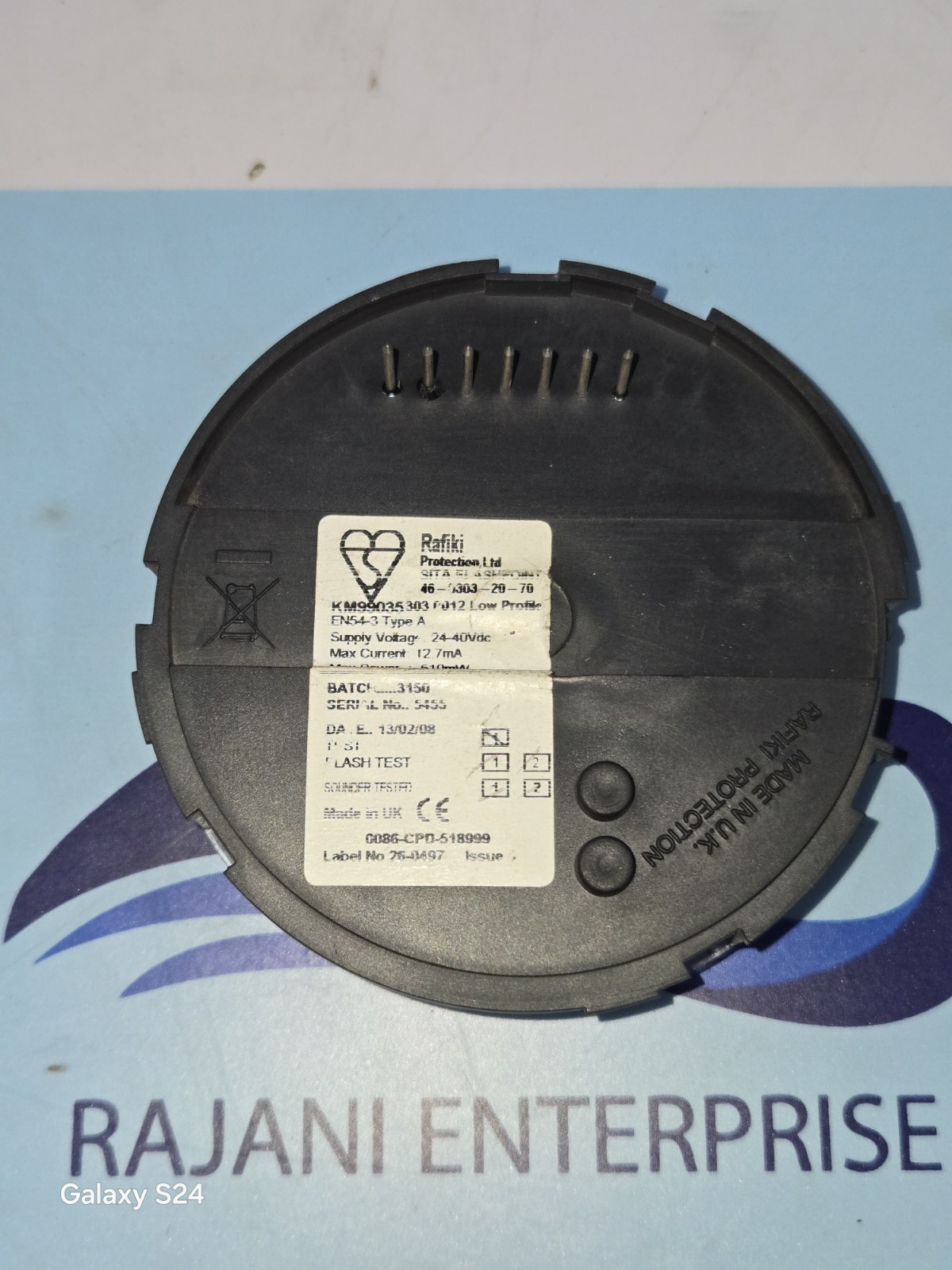 Rafiki Sita FlashPoint 46-0303-20-70 KM99035 303 0012 Low Profile EN54-3 Type-A