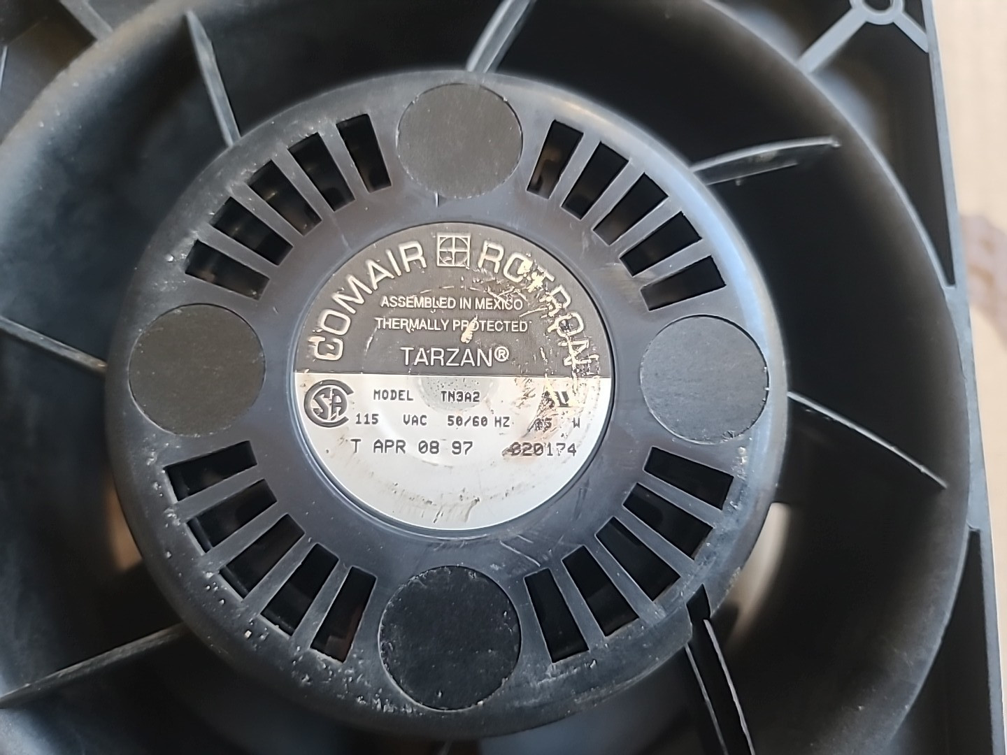 COMAIR ROTRON TN3A2 Thermally Protected TARZAN 115v 50/60Hz 85W TESTED WORKS