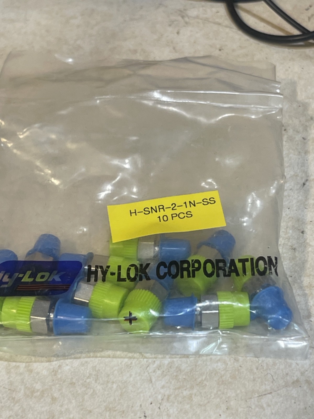 10 Pack of H-SNR 2-1N-SS Hy-Lok 1/8 MNPT X 1/16 MNPT HEX REDUCING NIPPLE, (A4)