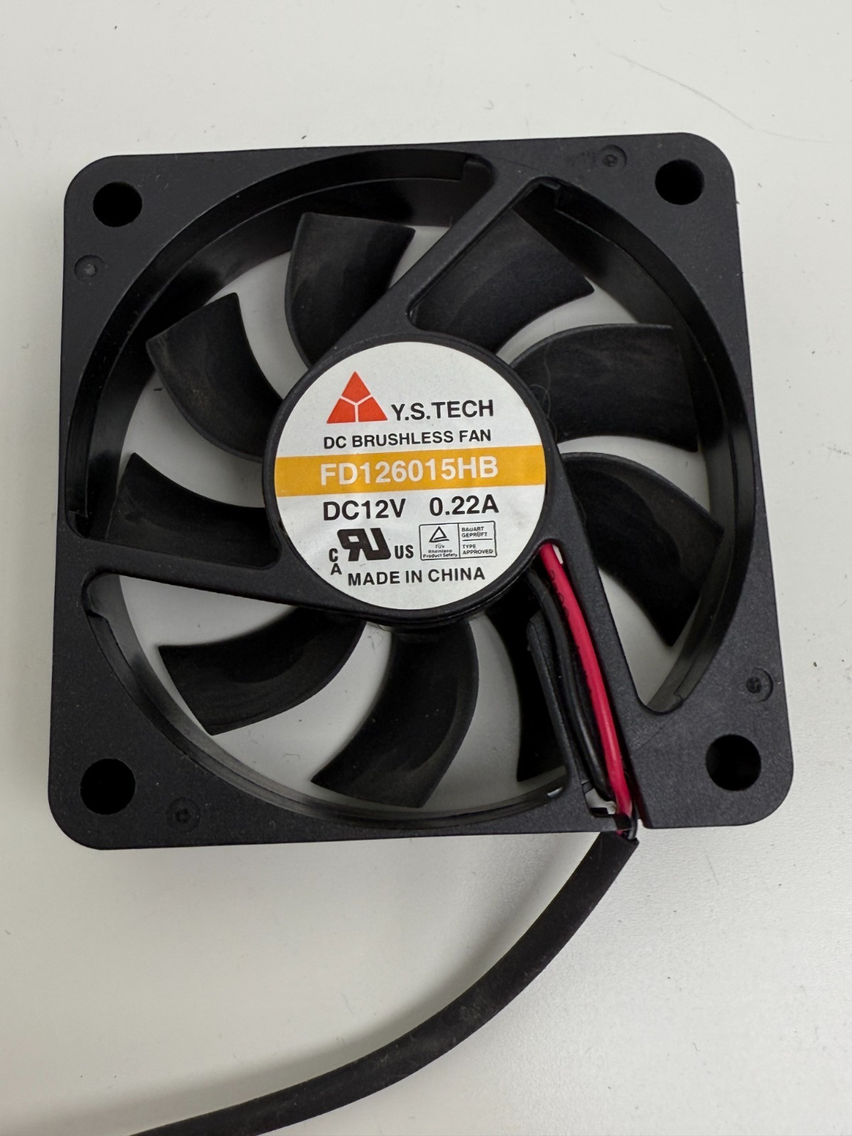 Y.S Tech DC brushless cooling fan FD126015HB