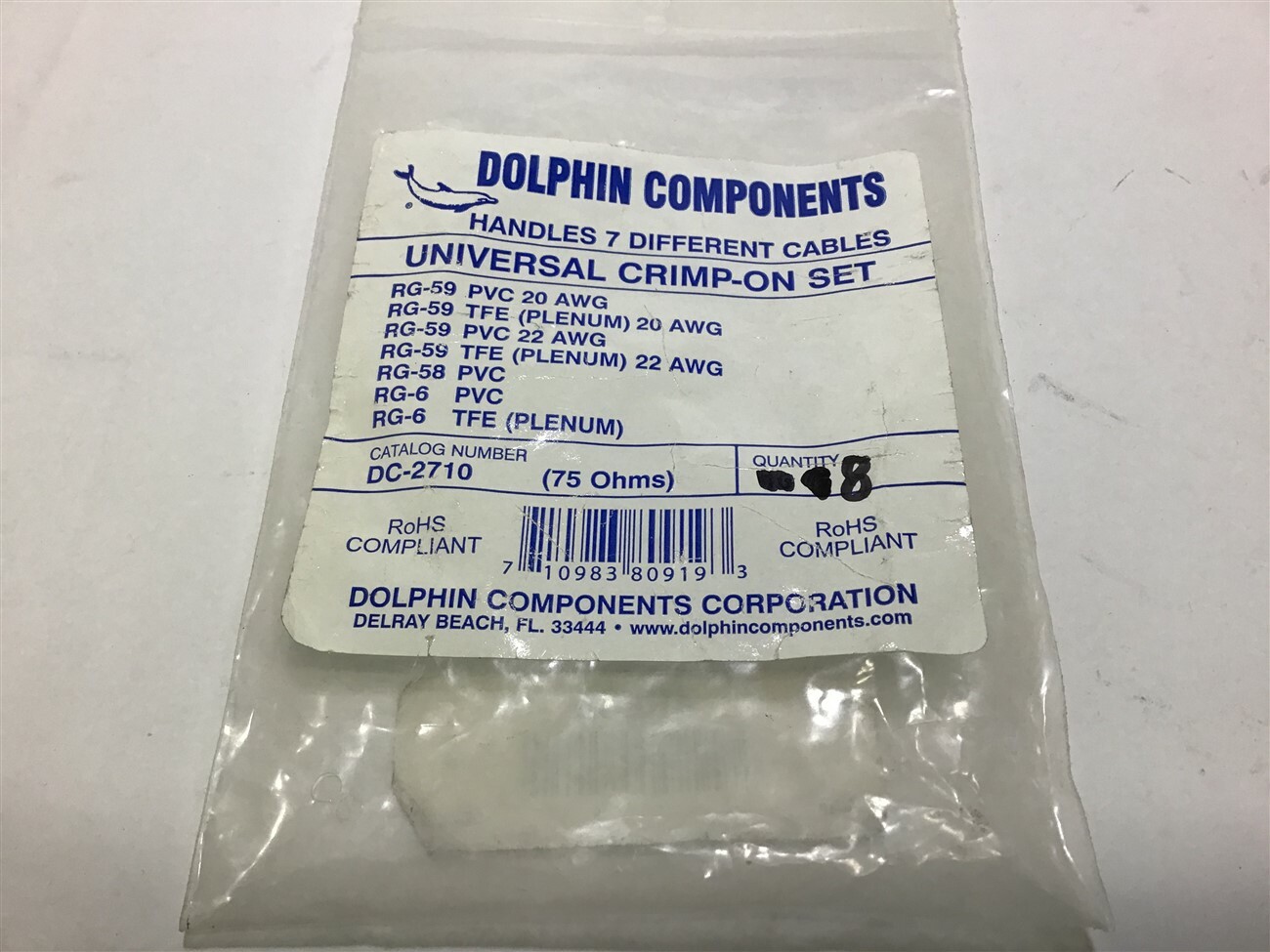 Dolphin Components DC-2710 Universal Crimp-On Set 8 Pcs