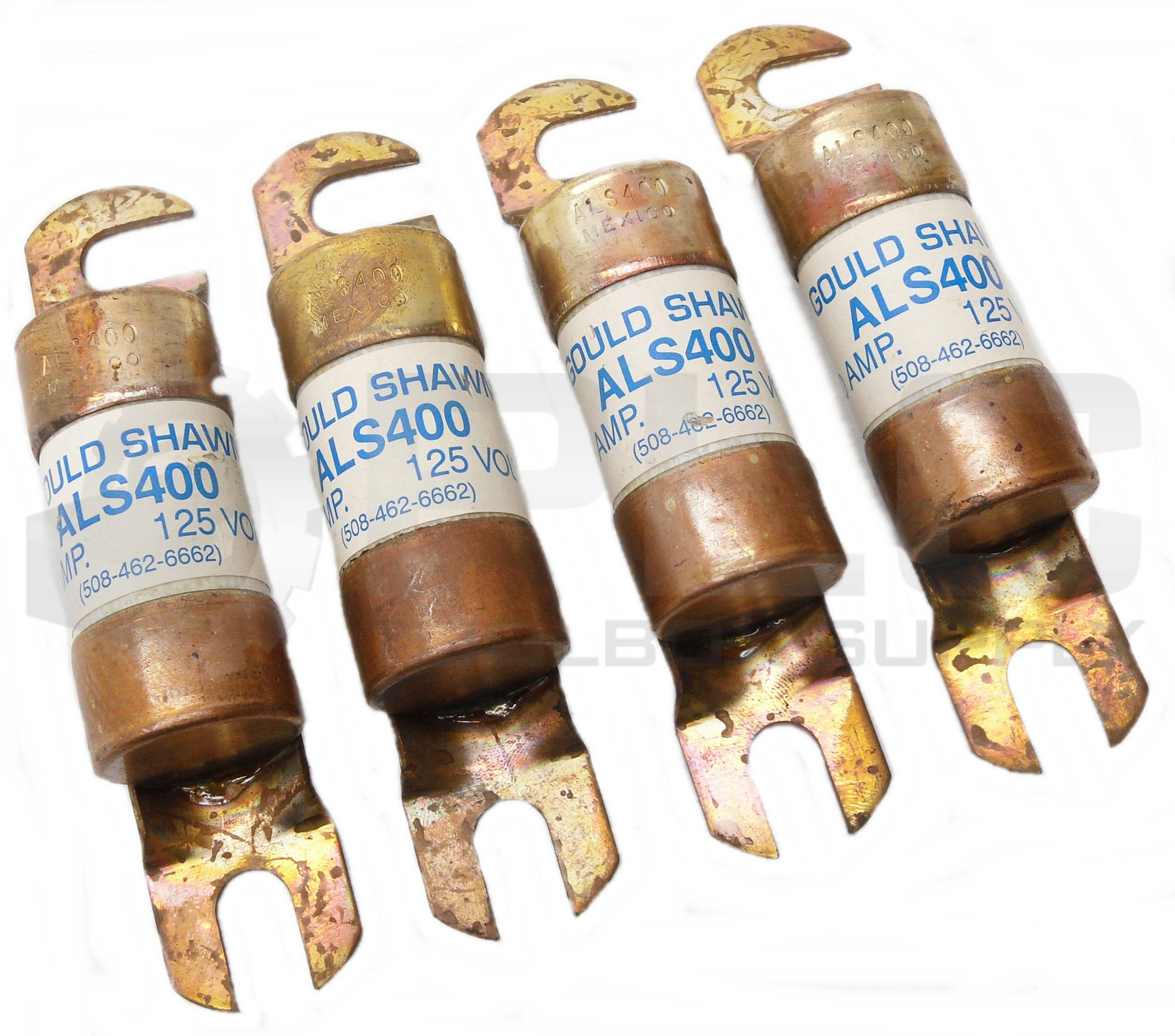 LOT OF 4 NEW GOULD SHAWMUT ALS400 FUSE 400A 125V