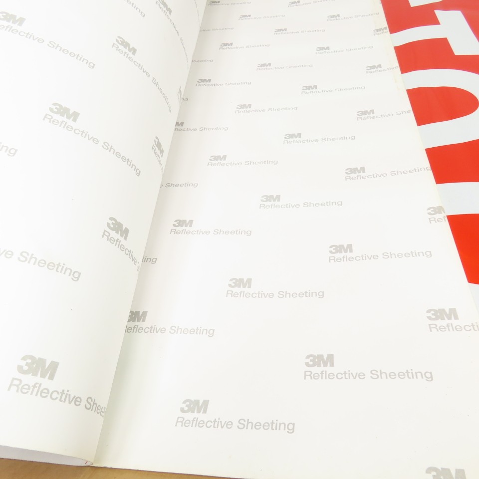 3M STOP SIGN 30″x30″ Reflective Factory Floor Wall Sticker Lot Of 7