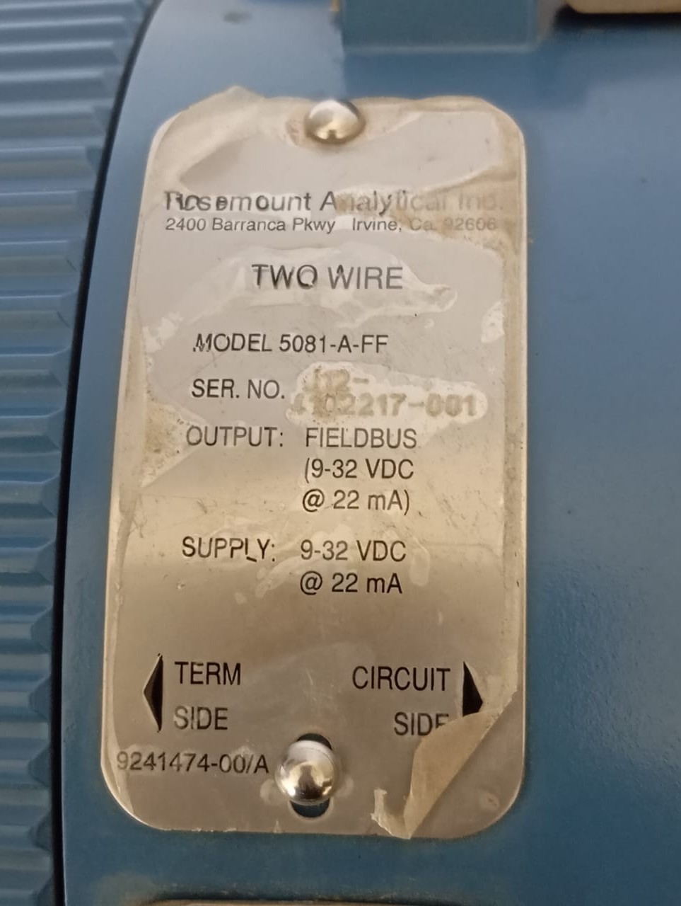 Rosemount / Transmitter / 5081-A-FF