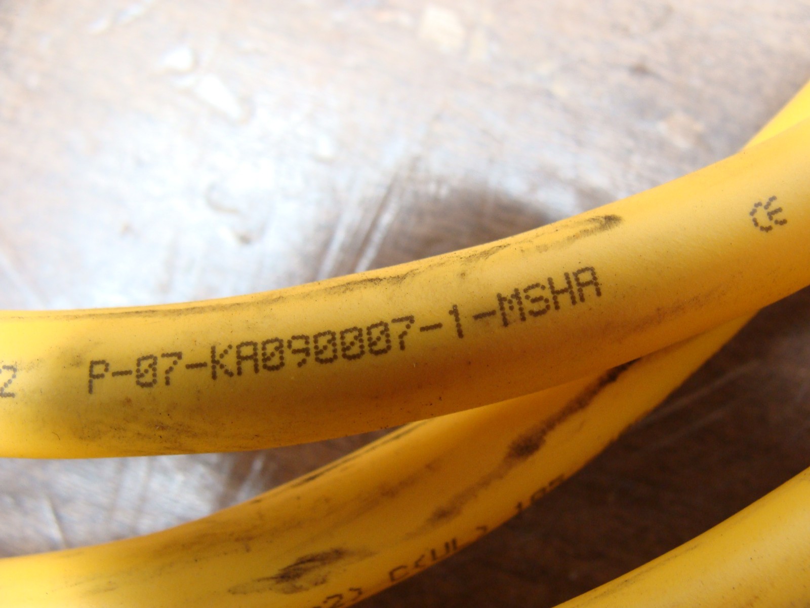 TURCK INDUSTRIAL CONNECTOR CABLE P-07-KA090007-1-MSHR 16AWG 600V 16FT