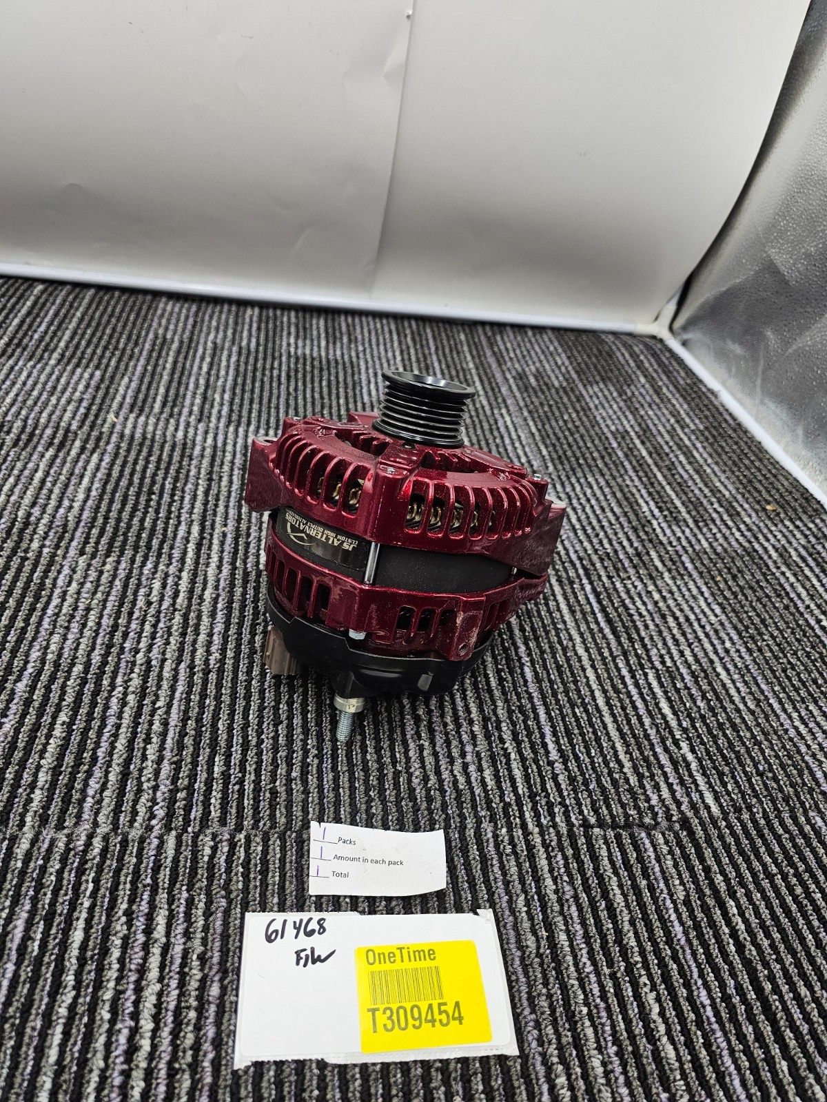 JS Alternators High Ouput Alternator Red Colored