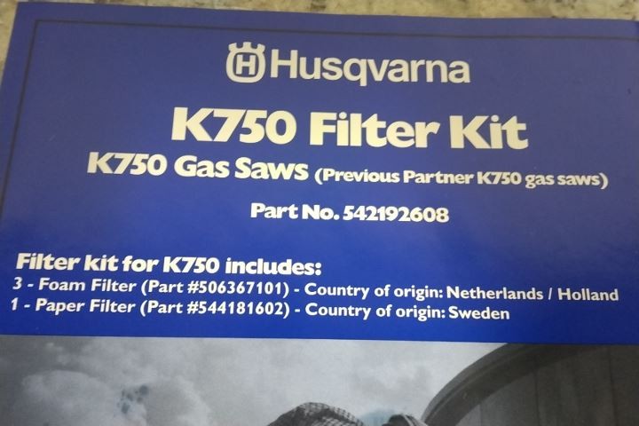 Husqvarna 542192608 12 In L 9 In W 4 In H Air Filter