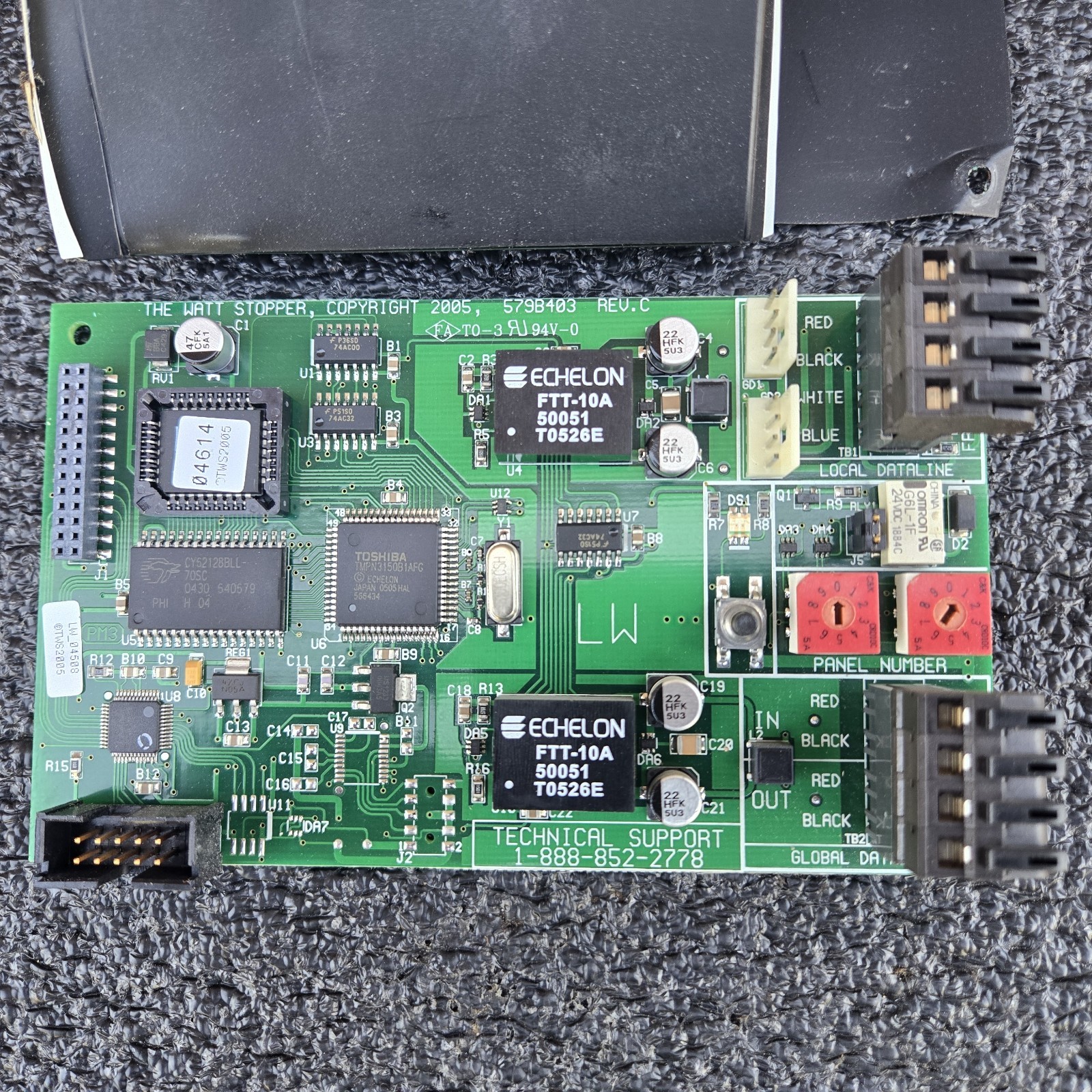 Legrand Wattstopper Board 579B403 Rev 3 Local/Global Dataline Interface & Shield