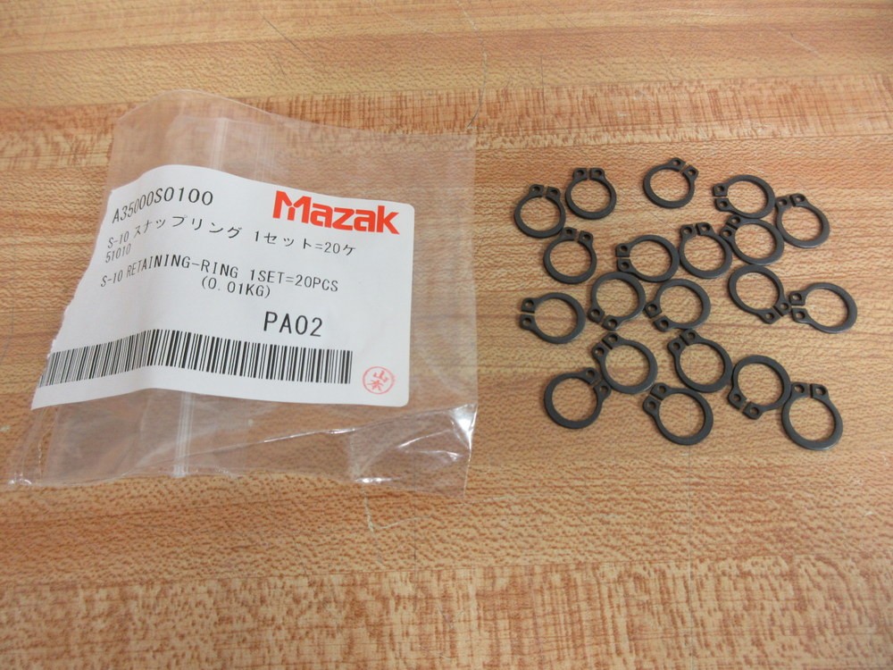 Mazak S-10 Snap Ring S10 (Pack of 20)