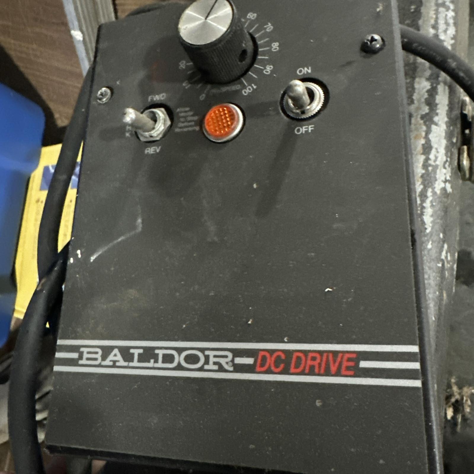 BALDOR MOTOR, 1/2HP, 1750RPM, 90V, With Dc Drive Controller