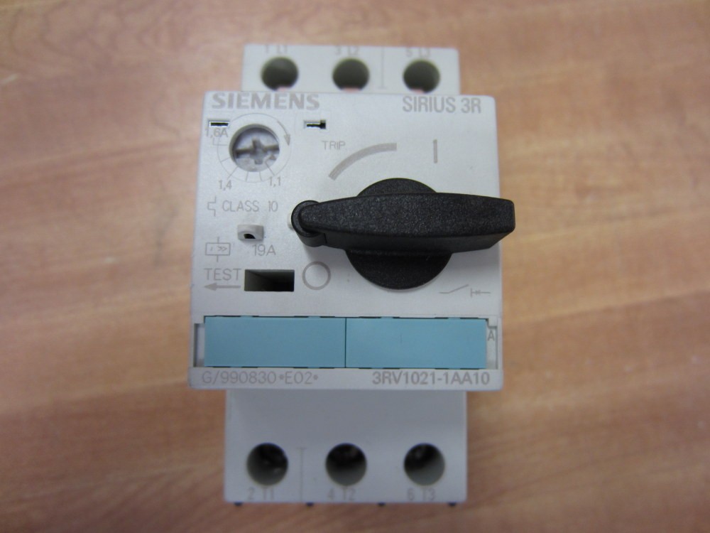 Siemens 3RV1-021-1AA10 Relay 3RV10211AA10 G/990830 E02