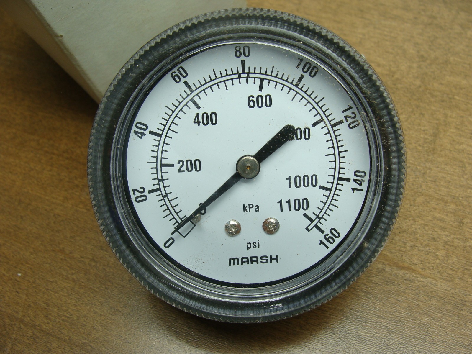 MARSH/BELLOFRAM 0-160 PSI GENERAL SERVICE GAUGE J6252 2.5″ DIAL 1/4″NPT
