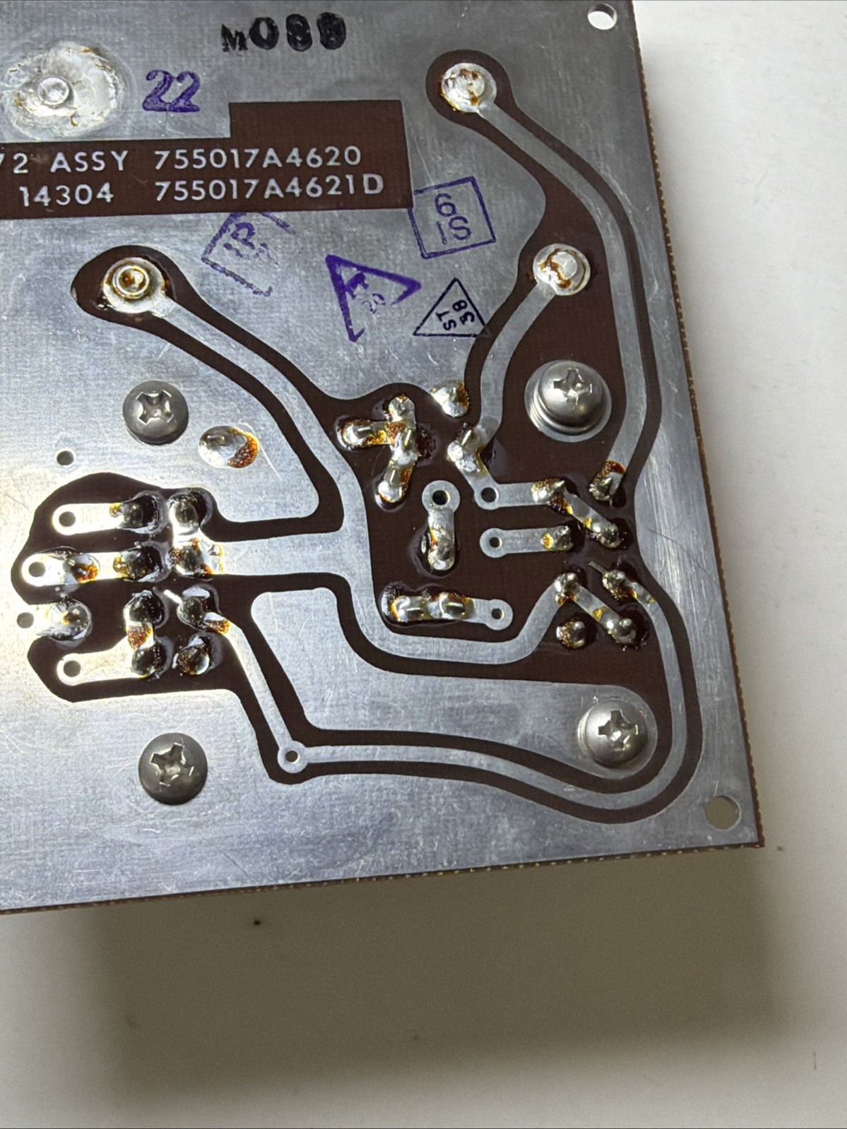 Radio System Circuit Board 80372 ASSY 755017A4620 w/ 2 HI-G RELAYS Mil Surplus!