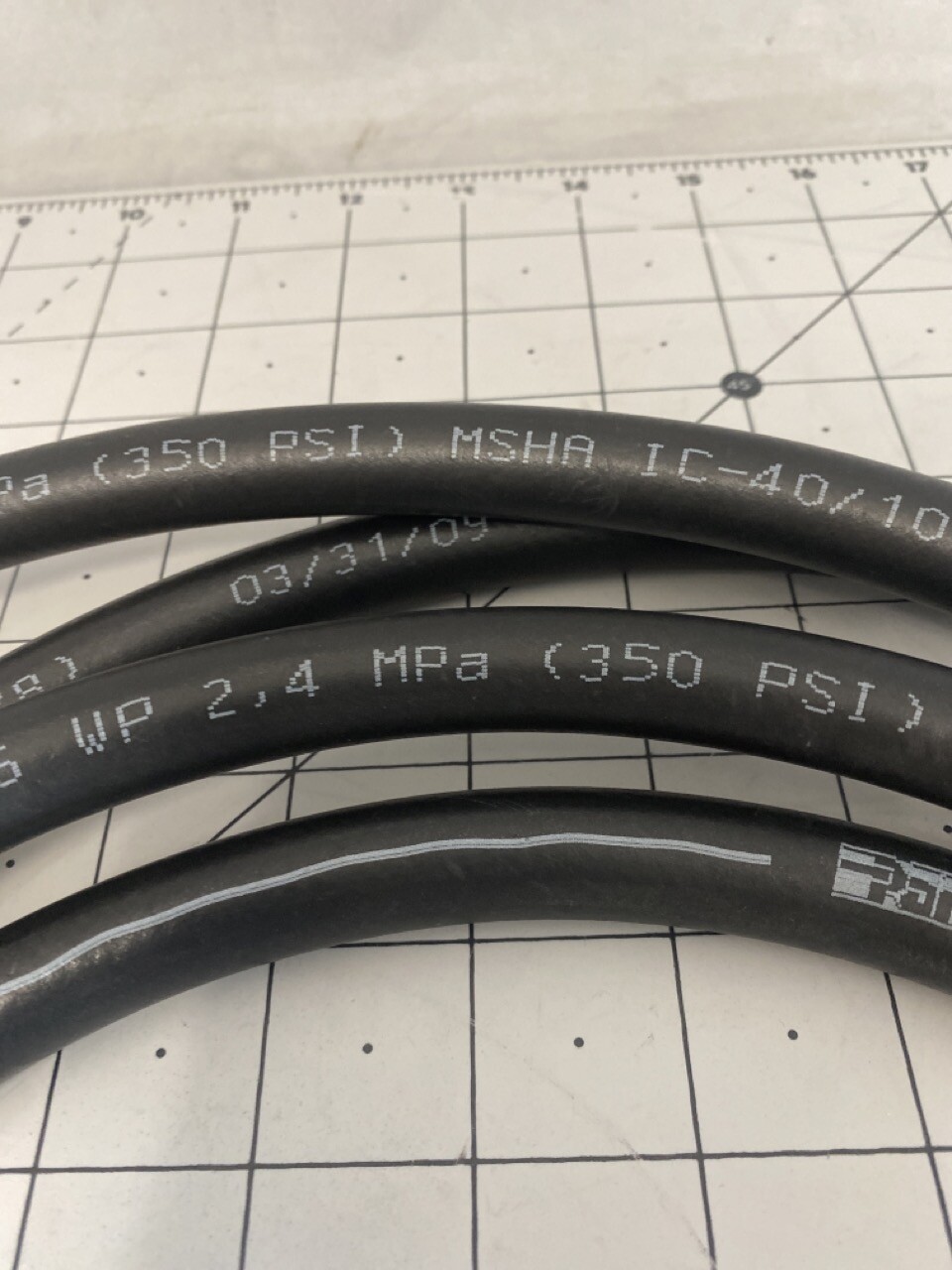 Parker Push-Lok Plus Hose w/ Connectors 10ft PN: 801-6-BLK Applied Materials