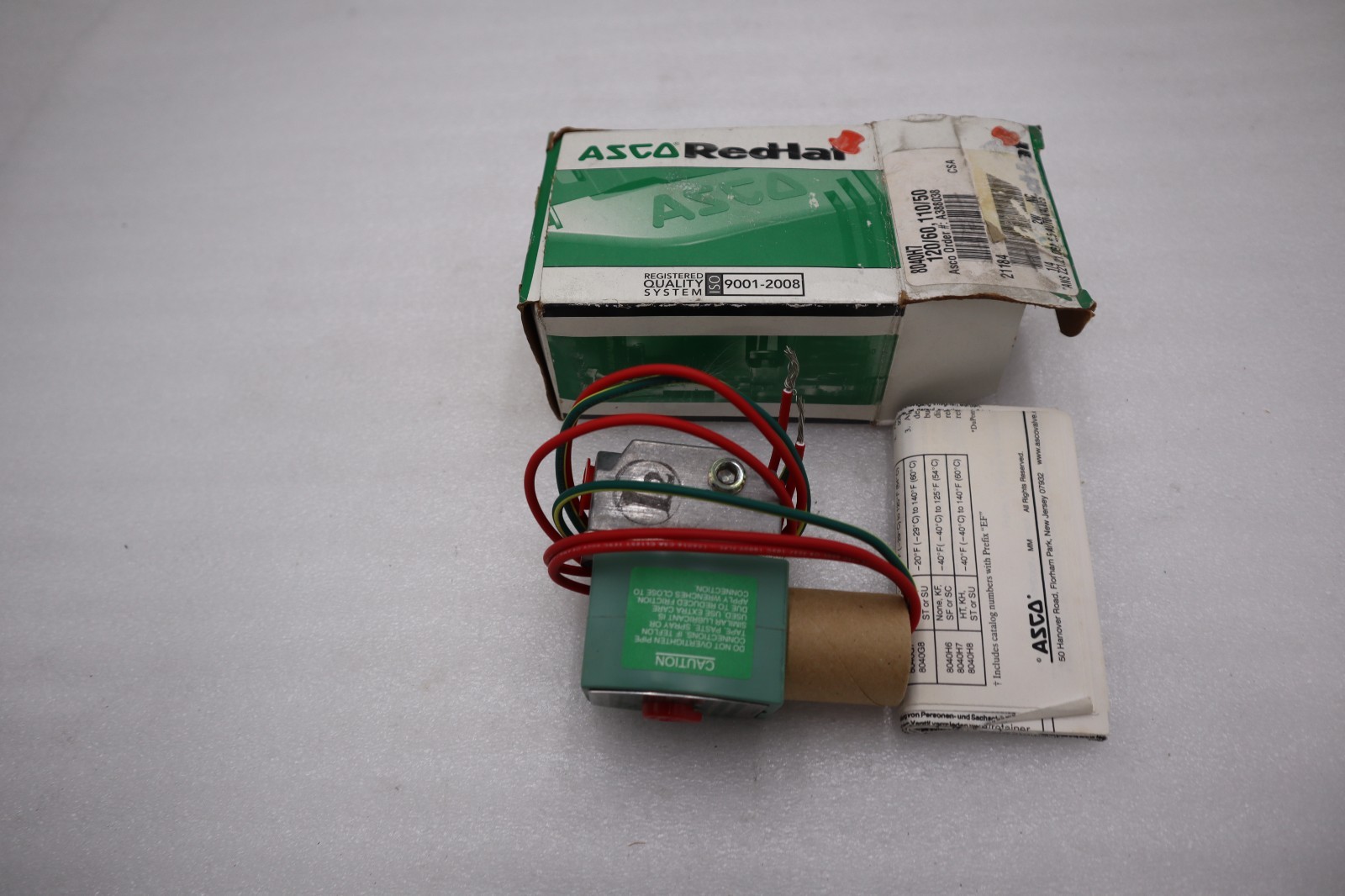 NEW ASCO REDHAT 8040H7 110/120V 15PSI 1/4″ NSNP STOCK H761A