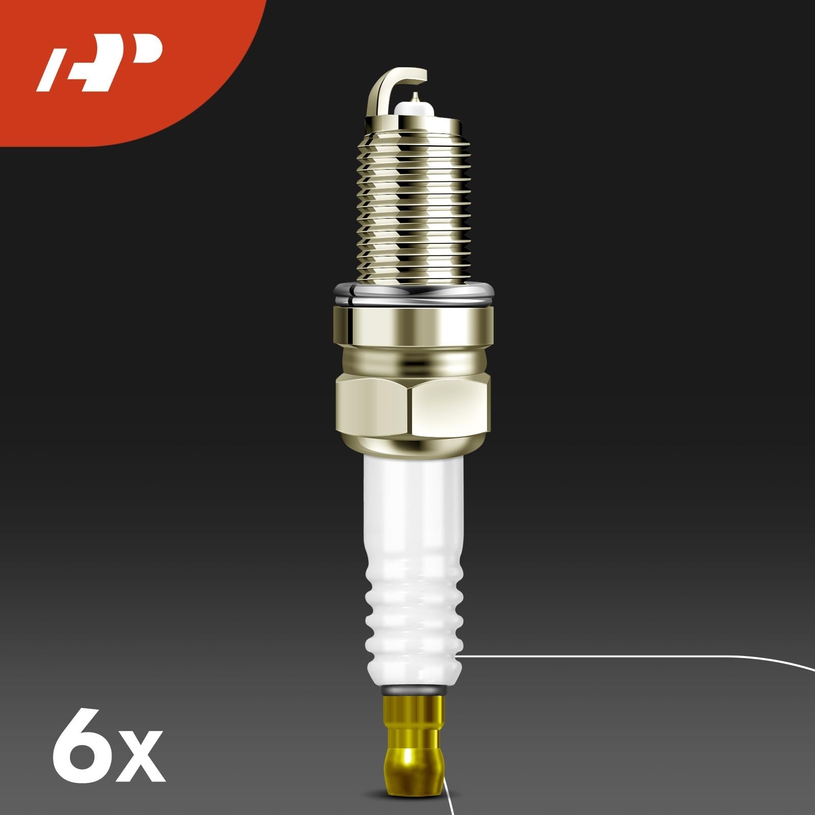 A-Premium 1x Ignition Coil Pack and 6x Iridium Spark Plugs | for Dodge Grand …