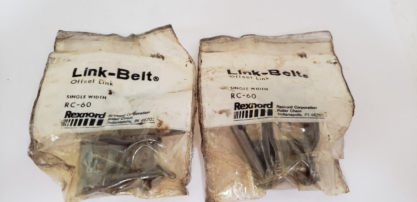 LINK BELT RC-60 CHAIN CONNECTING LINK (LOT OF 2) NIB