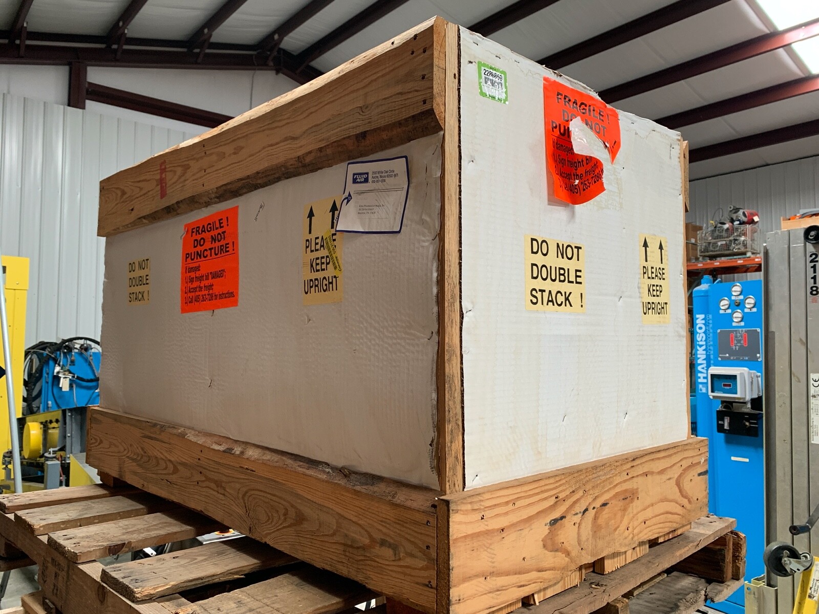 Fluid Air Inc. Steam Distributing Heat Exchanger (9NS -24.00×22.00×01-06A)