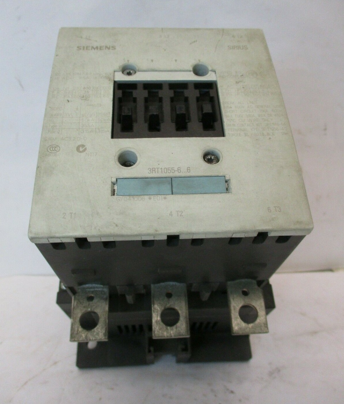 Siemens 3RT1055-6AF36 185A Contactor A3934LR