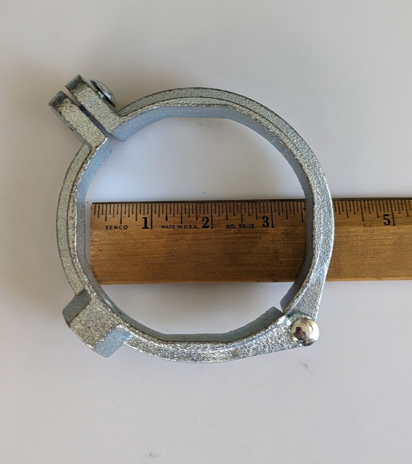 Anvil 0560500266 Split Pipe Clamp Hanger 3″ Galvanized Iron Pipe Support