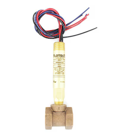 Dwyer Instruments V6epb-B-D-2-B Mini-Size Flow Switch, Brass Upper And Lower