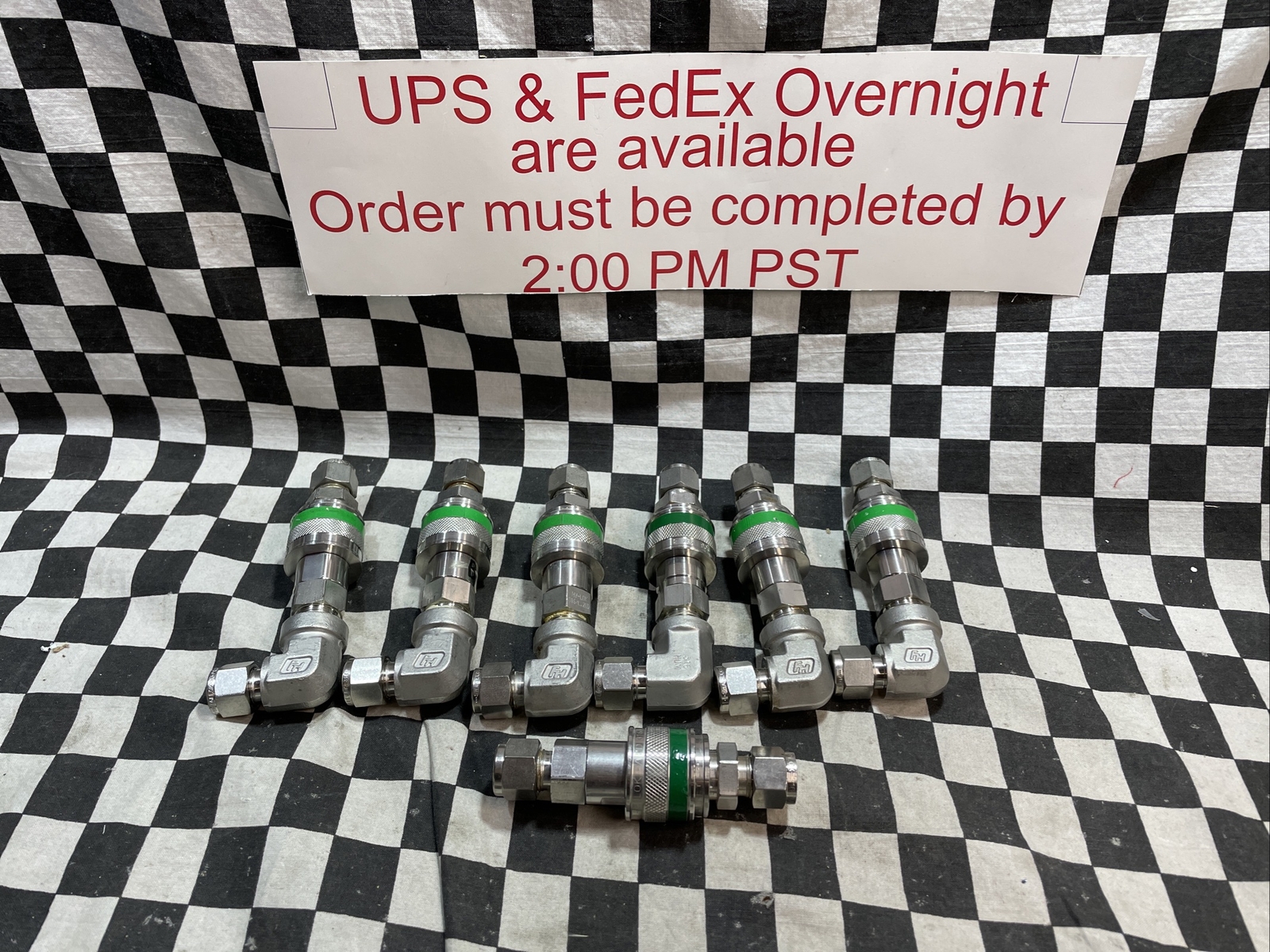 SWAGELOK Quick Connect 3/8″, SS-QC6-D-600K3 & SS-QC6-B-600K3, LOT OF 7 SETS