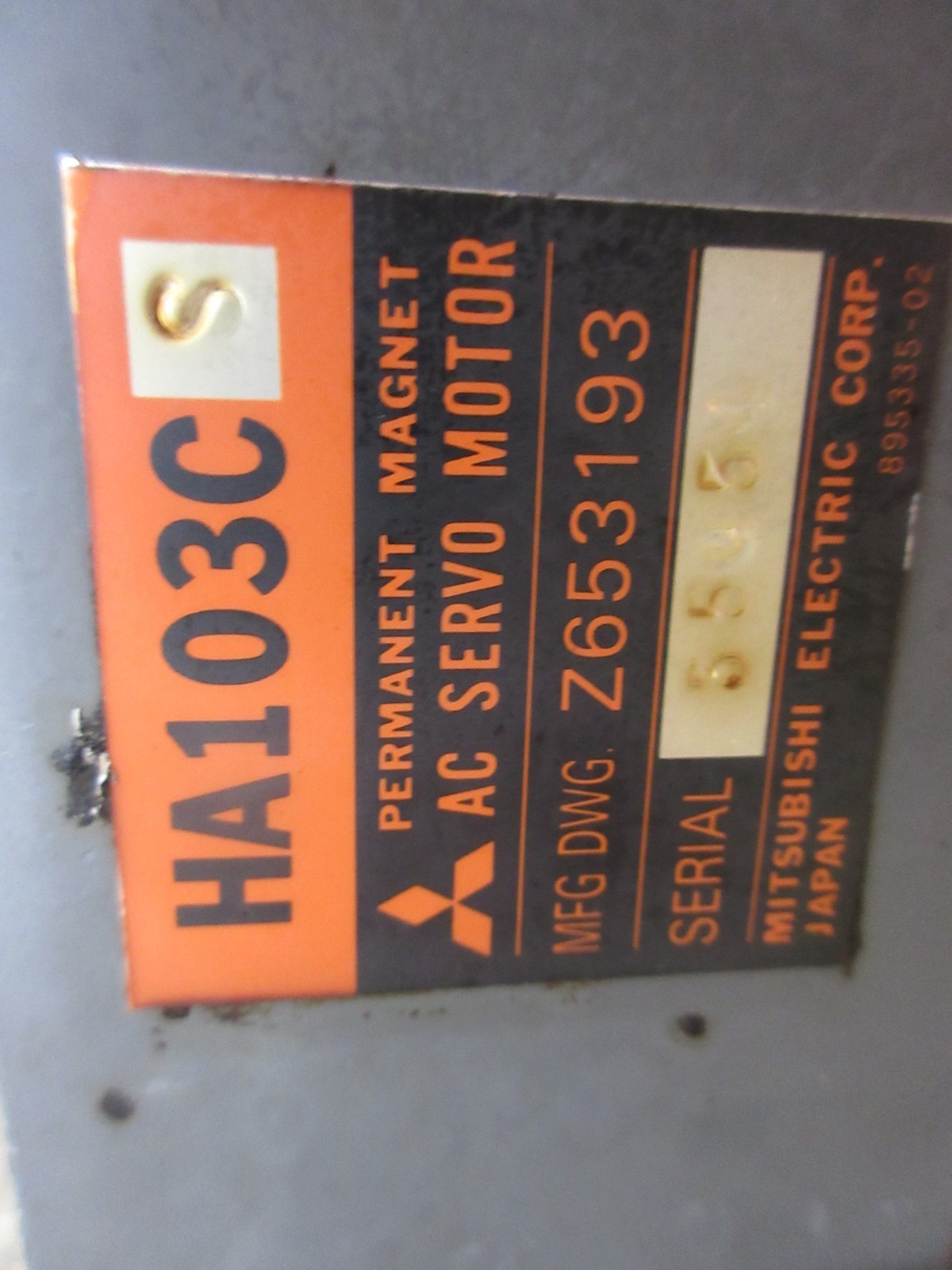 1994 MAZAK QT-15N MITSUBISHI HA103CS TAMAGAWA OSE5KN-6-12-108 MOTOR